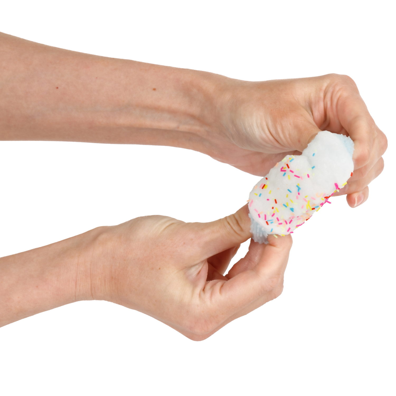 Игрушка-антистресс 1TOY Крутой замес «Няшка-вкусняшка», «Кекс с посыпкой», с колокольчиком, в ассортименте