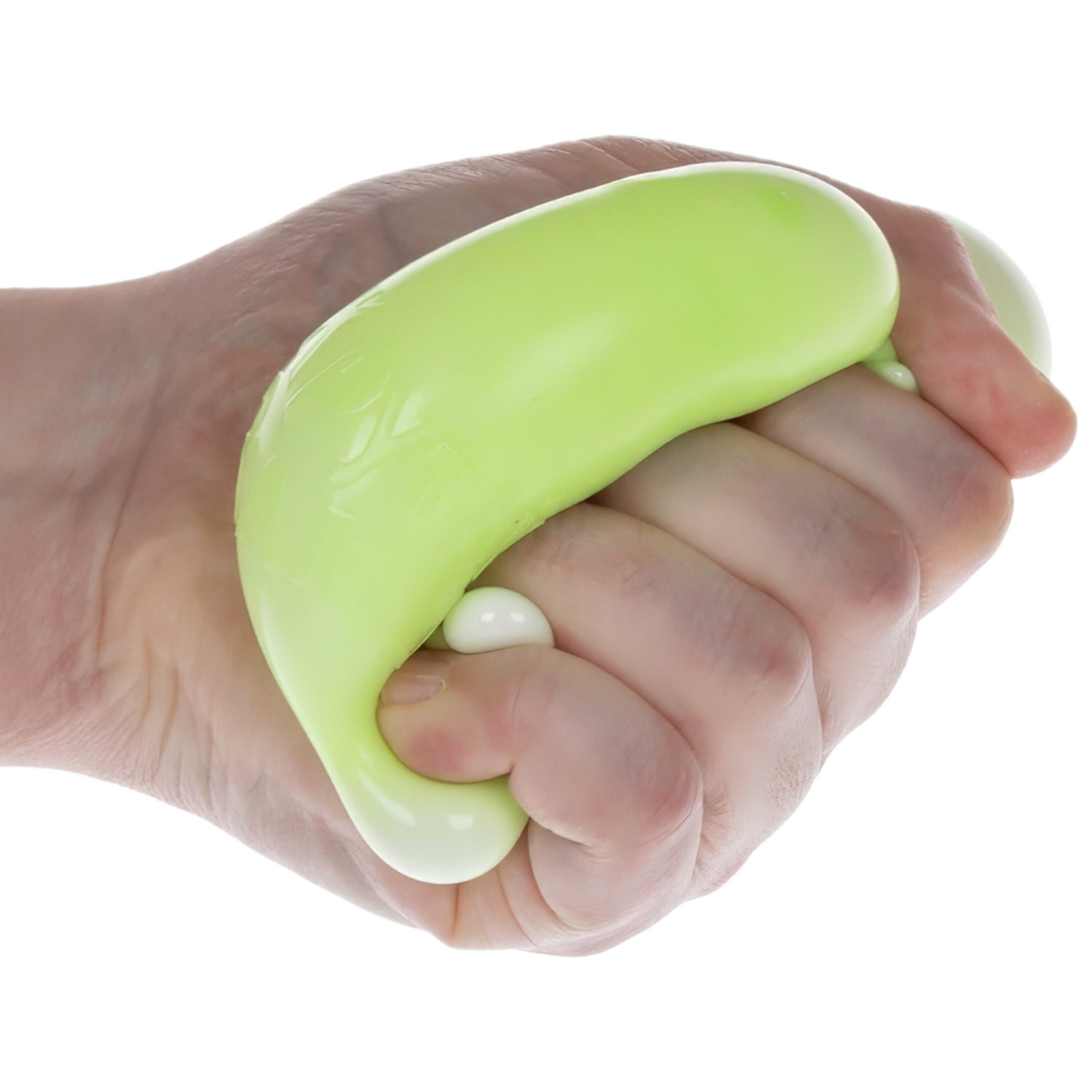 Игрушка-антистресс 1TOY Крутой замес Плюшарик, 6 см, зеленый