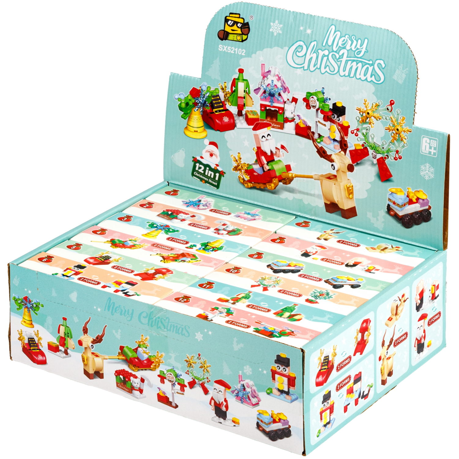 Конструктор 1TOY Blockformers С Новым годом! 12 видов, от 23 до 29 деталей