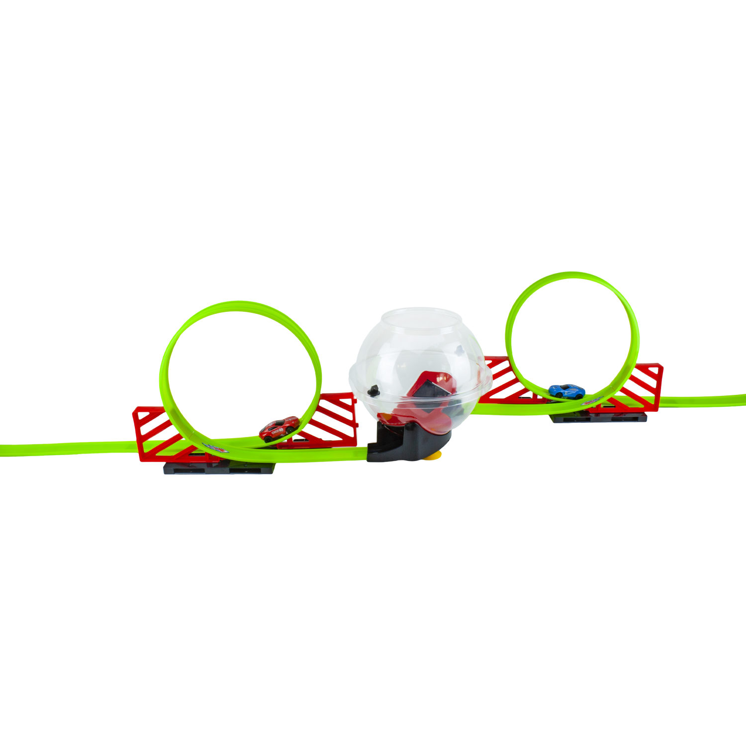 1TOY Форстрек автодром, в компл. 2 машинки инерц. со светом, сфера, 2 виража