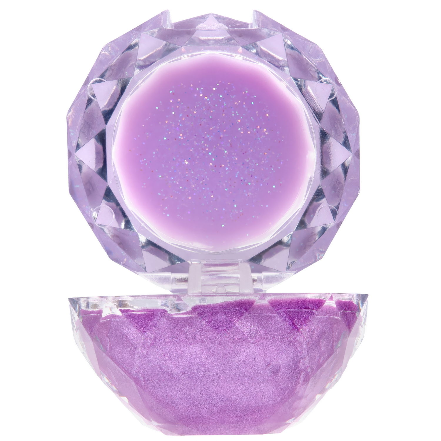 Блеск для губ с ароматом конфет Lukky Даймонд, 2 цвета: фиолетовый и нежно-сиреневый, бальзам для губ увлажняющий, 10 г