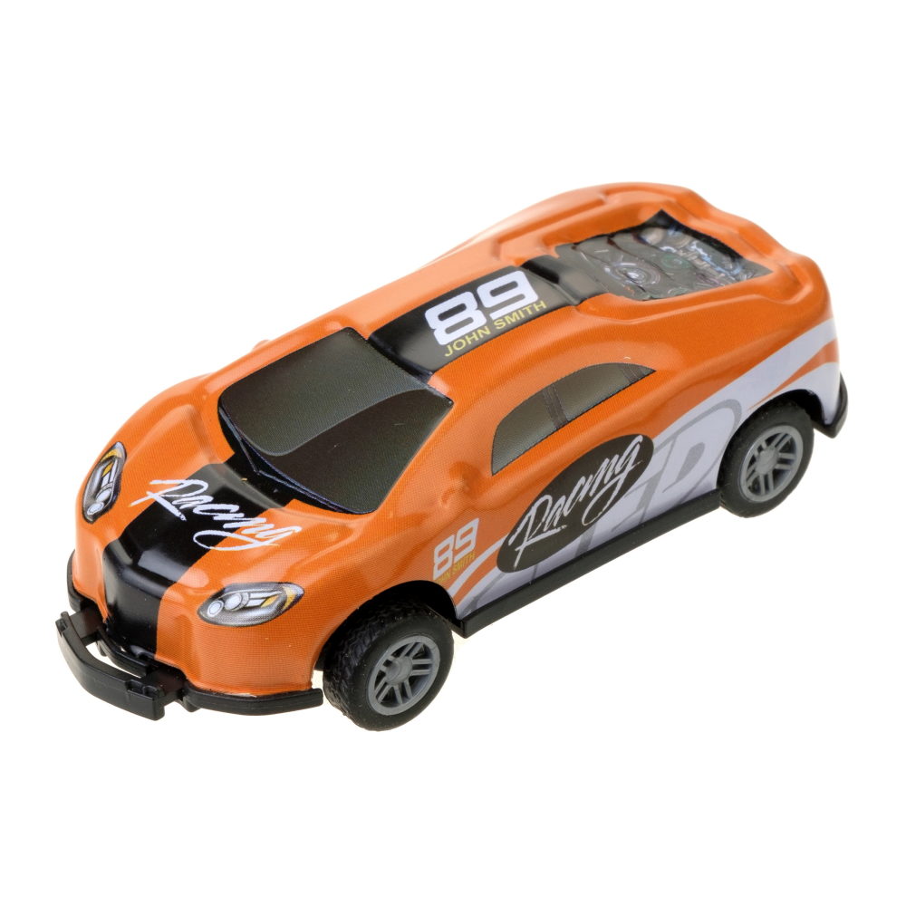 Машинка игрушка для мальчика Авто Сальто 1toy, металлическая, инерционная, перевертыш, оранжевая, 9 см, 1 шт