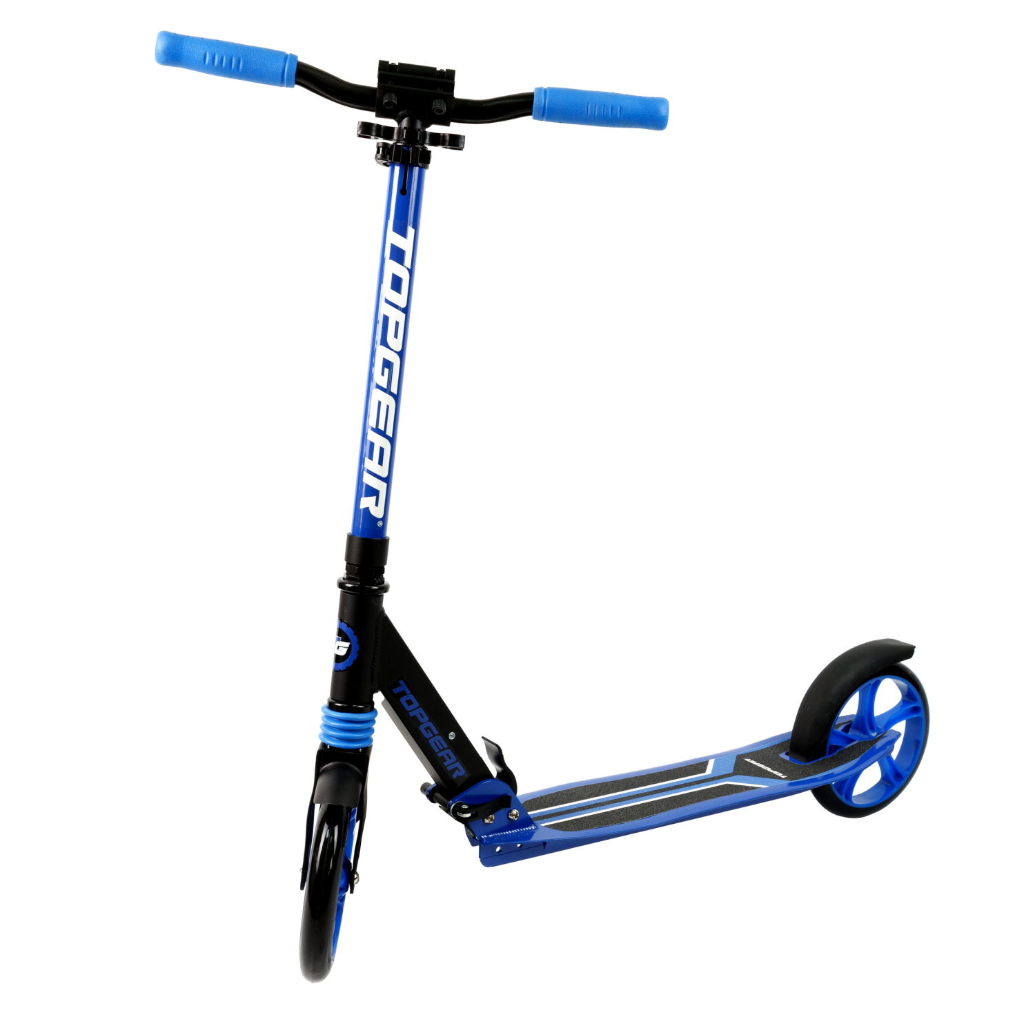 Самокат TOPGEAR 200, 2х колёсный (чёрно-синий).