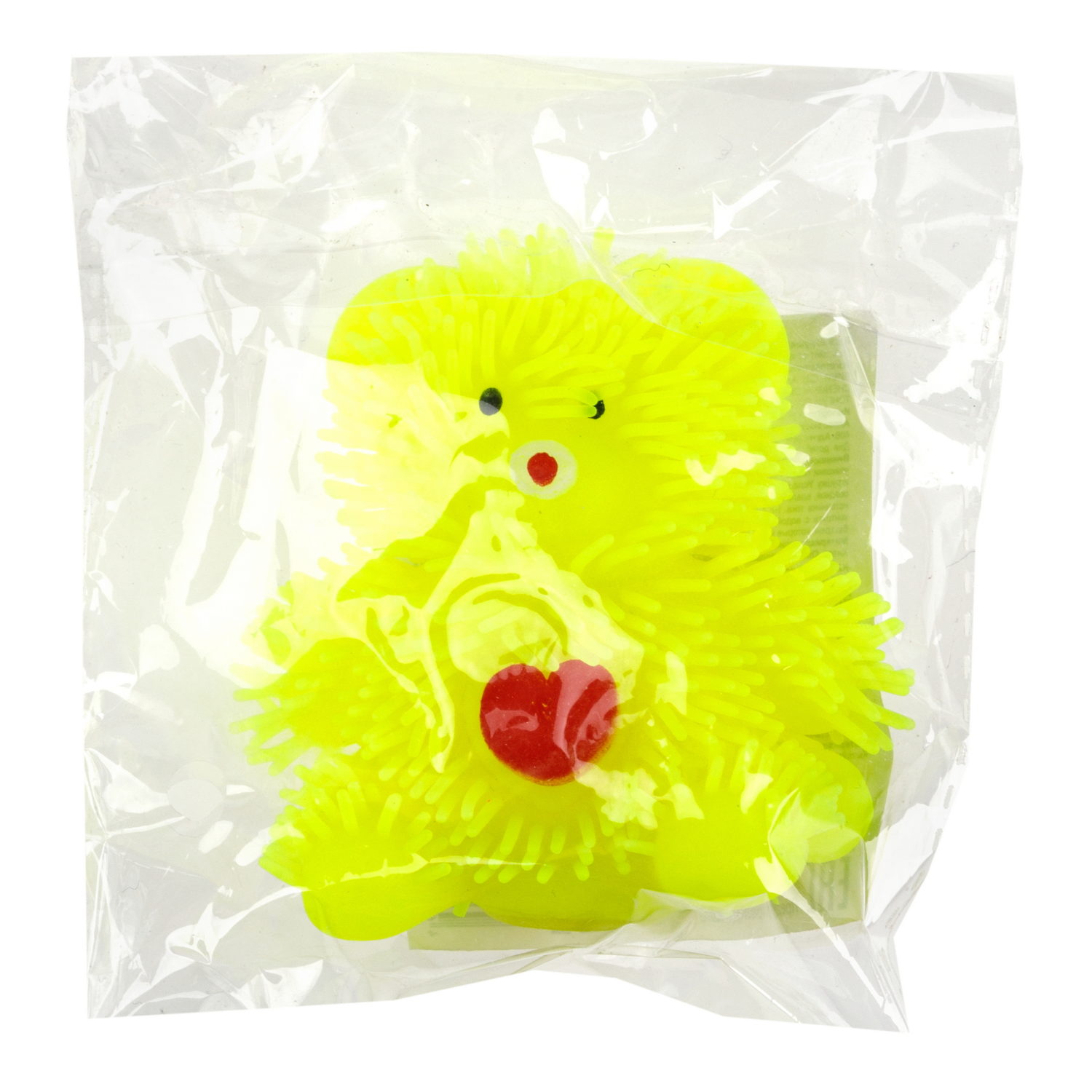 Игрушка-антистресс для рук 1toy Йо-Ёжики, жёлтый "Медвежонок" 8 см, со светом