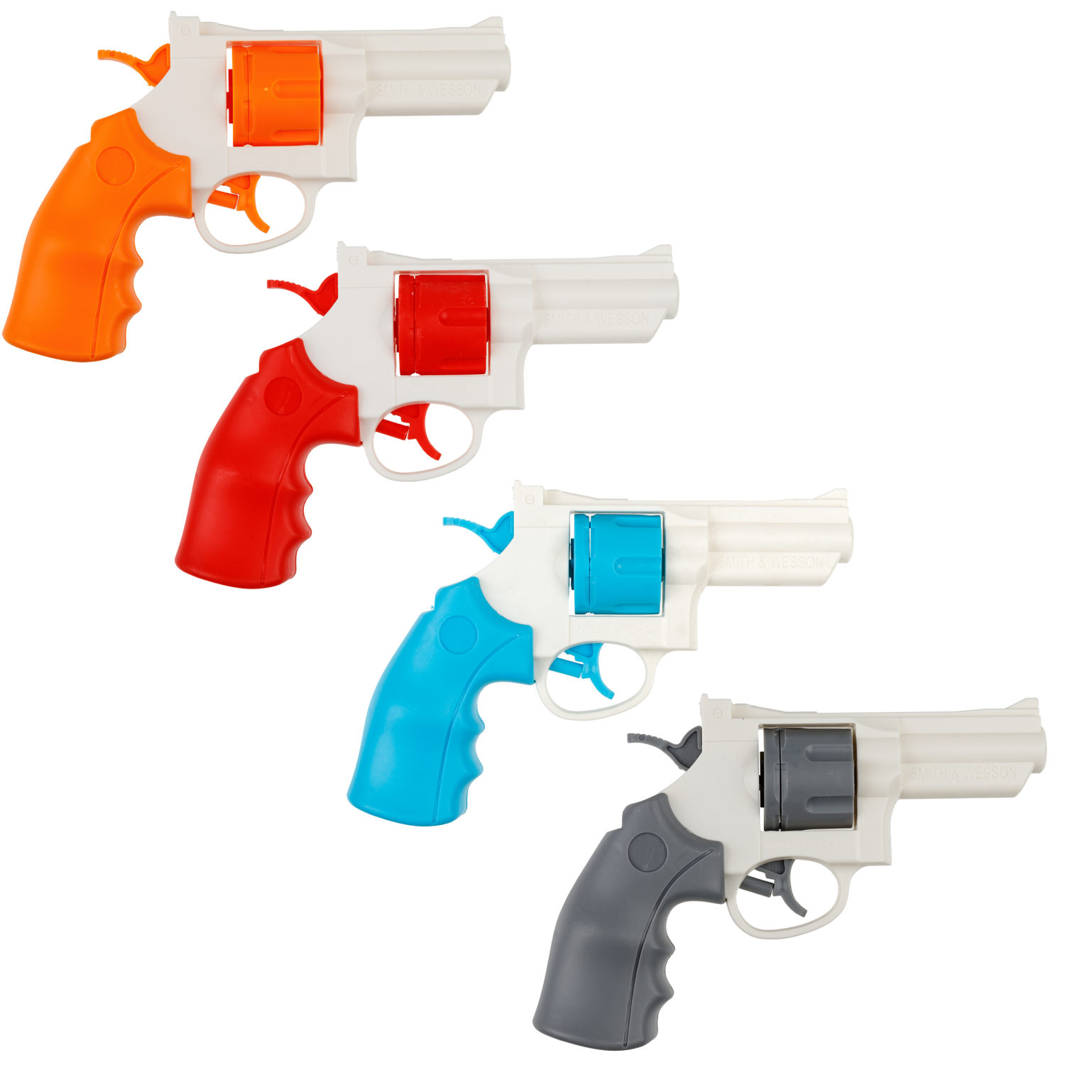 Водное оружие 1TOY Аквамания, револьвер, 4 цвета в ассортименте