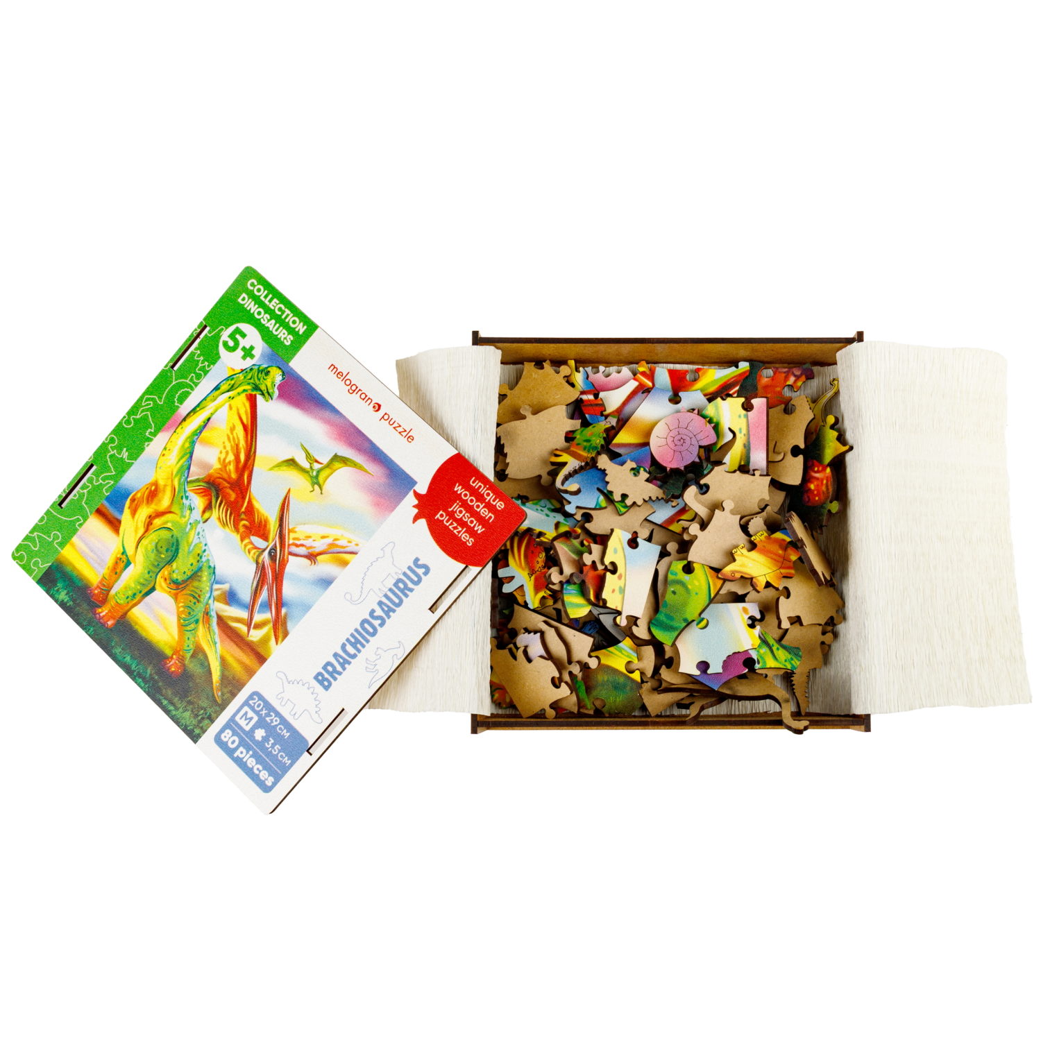 Пазлы Collection Dinosaurs  Брахиозавр, 80 деталей