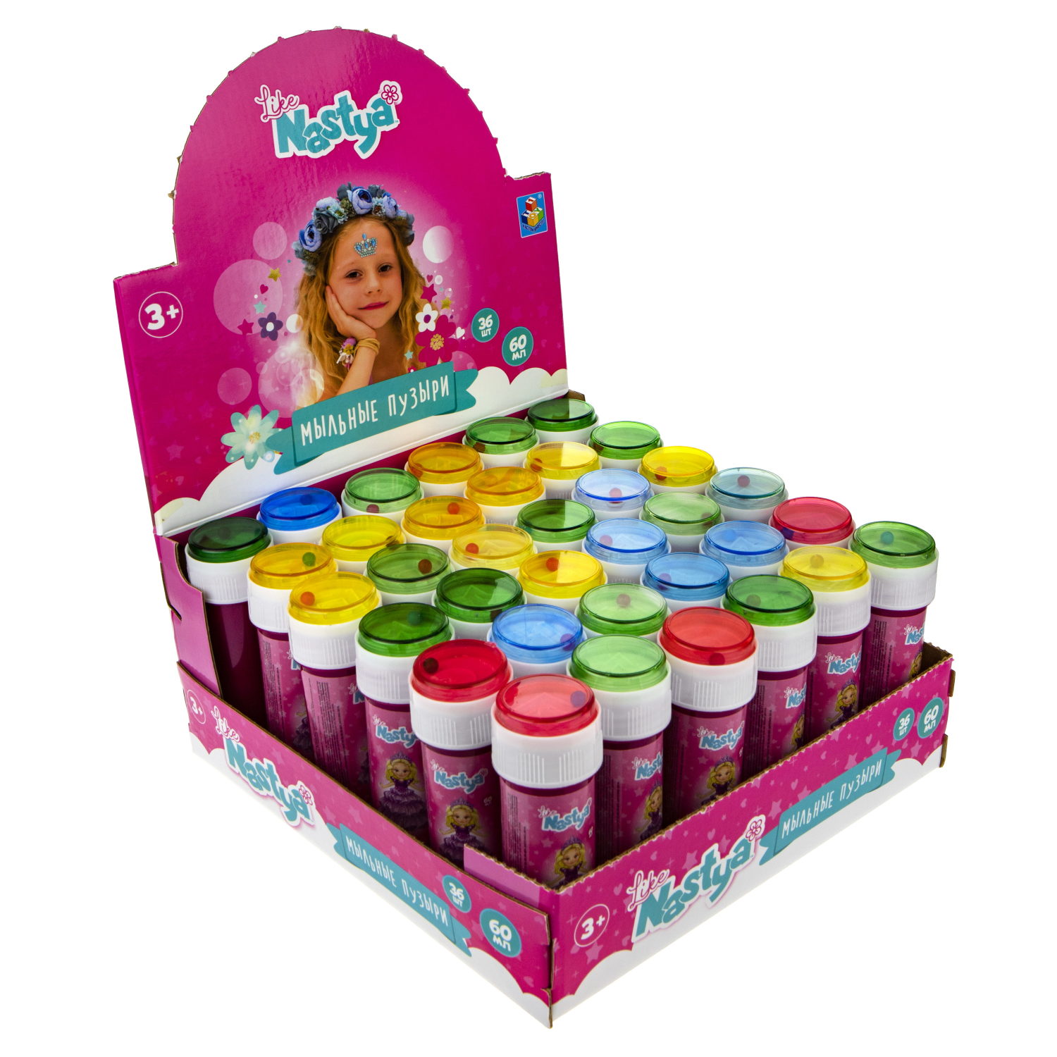 Мыльные пузыри 1TOY Like Nastya 60 мл