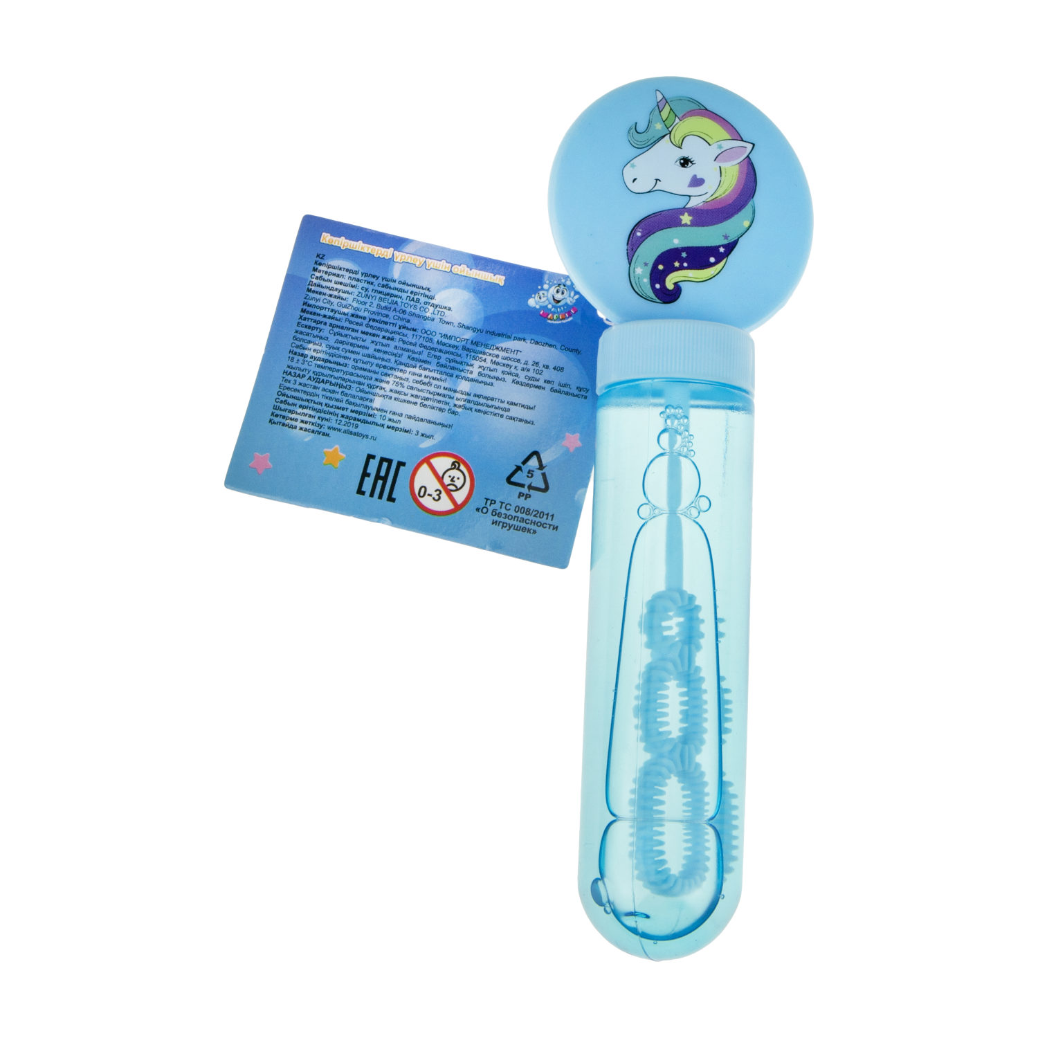 Мыльные пузыри 1TOY "Мы-Шарики!" "Единорог" (38 мл.)