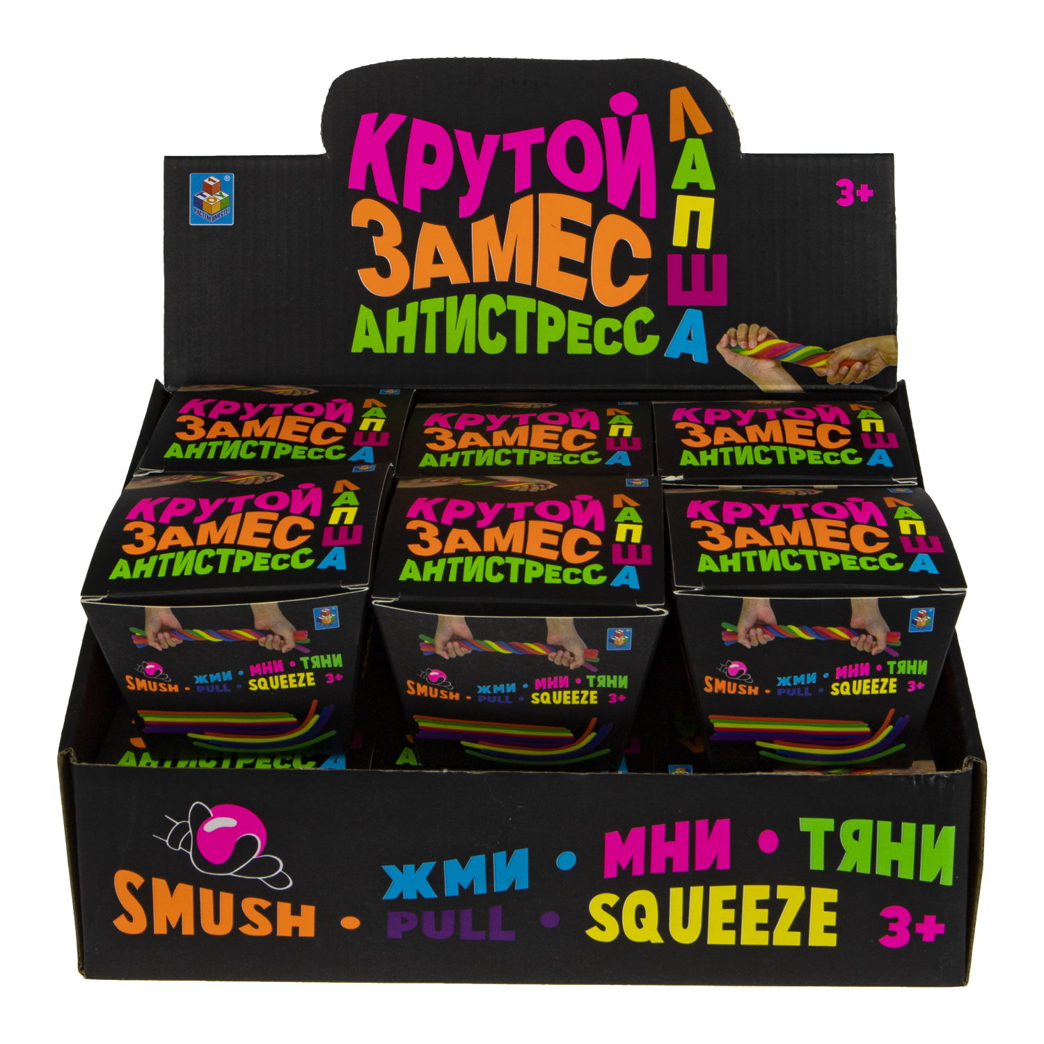 1TOY Крутой замес, игрушка-антистресс, лапша тянущаяся, 1 шт.