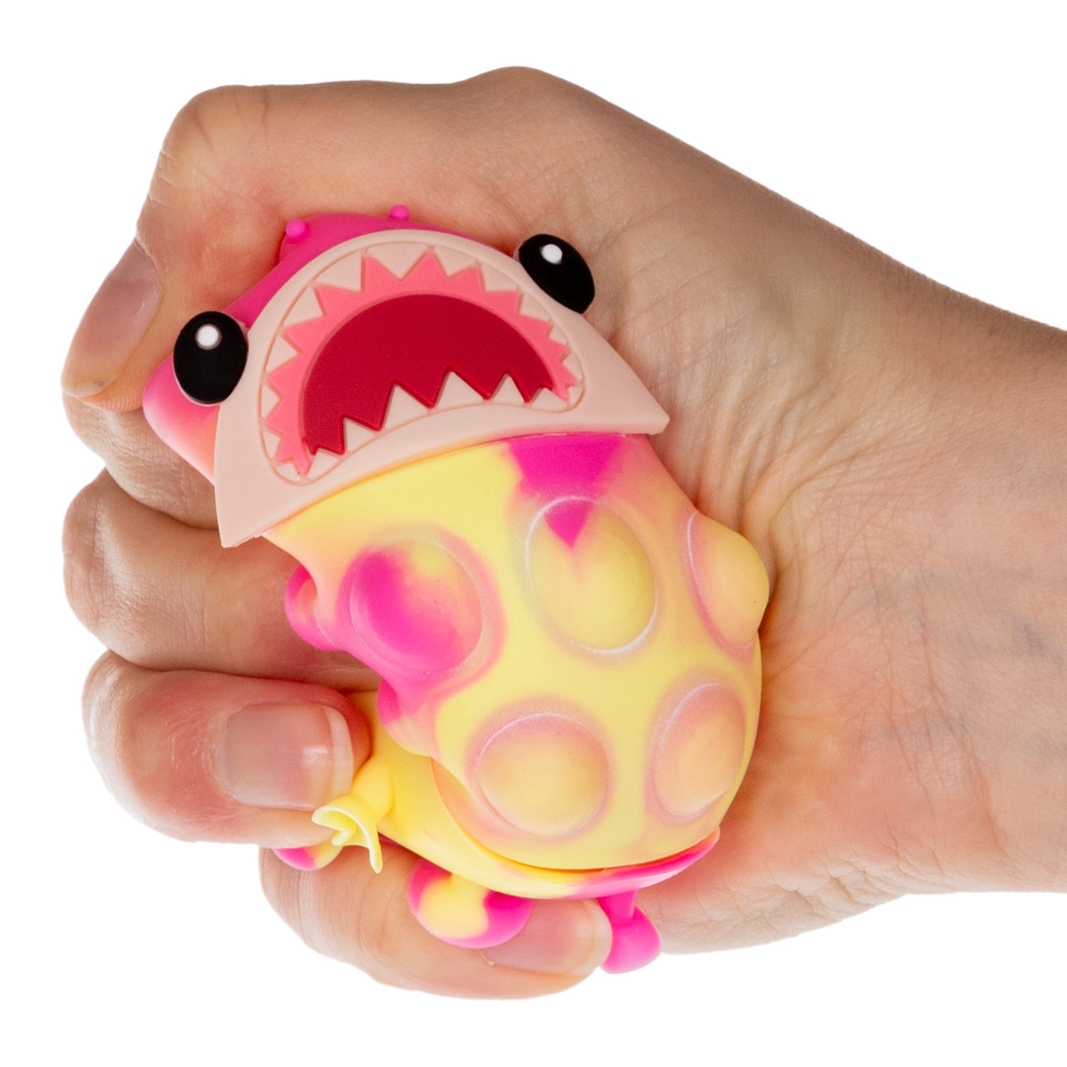 1toy Жмяка Hit Pop It "Акула" на присосках, 8х7х3,5 см, 3 вида в ассортименте
