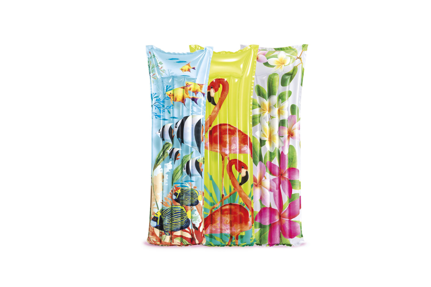 Надувной матрас INTEX "Красочный" (183х69см) 3цв.