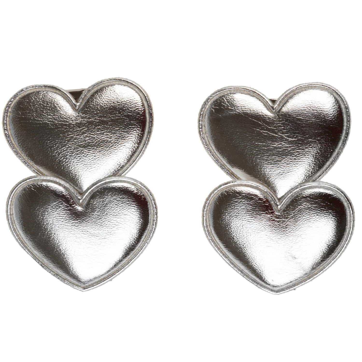 Заколки для волос Lukky Fashion Сердечки, детские, для девочки, зажимы, 4 цвета в ассортименте, набор 2 шт.