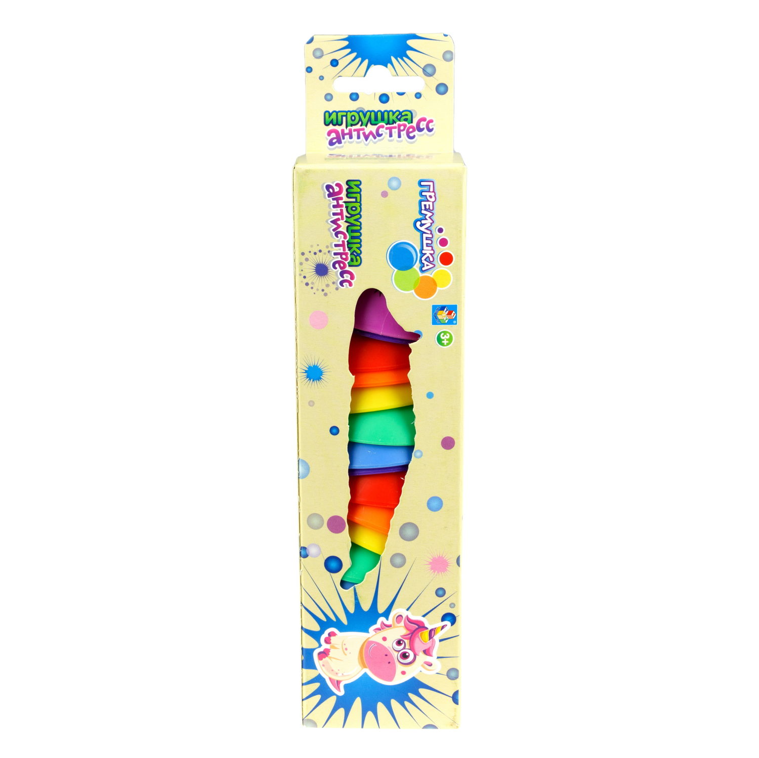 Единорог 1TOY Гремушка, 3 цвета в ассортименте