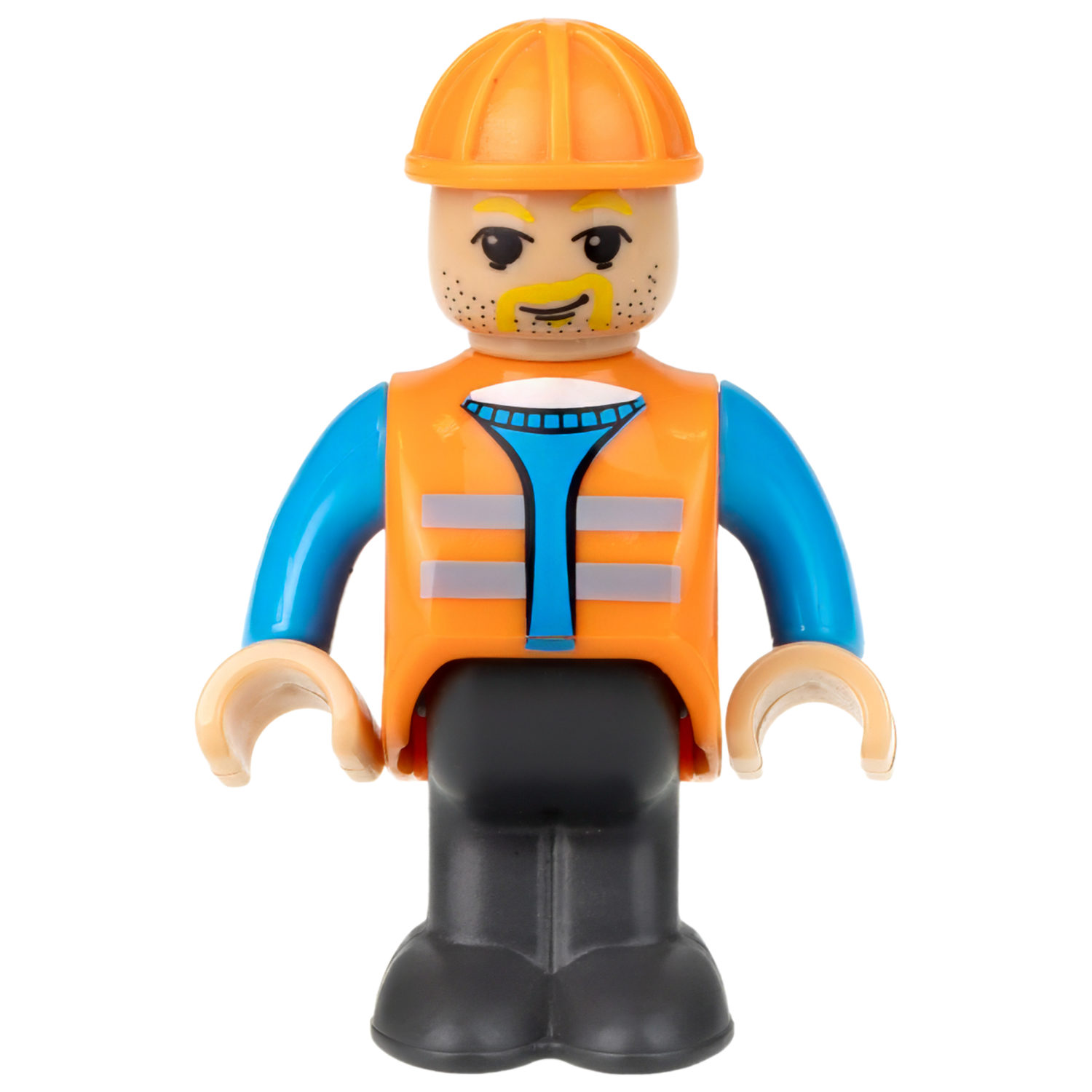 Деревянная железная дорога 1TOY GOODOK "Грузоперевозки" с поездом и аксессуарами, 16 деталей