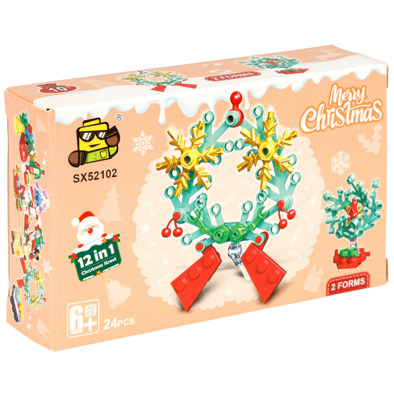 Конструктор 1TOY Blockformers С Новым годом! 12 видов, от 23 до 29 деталей