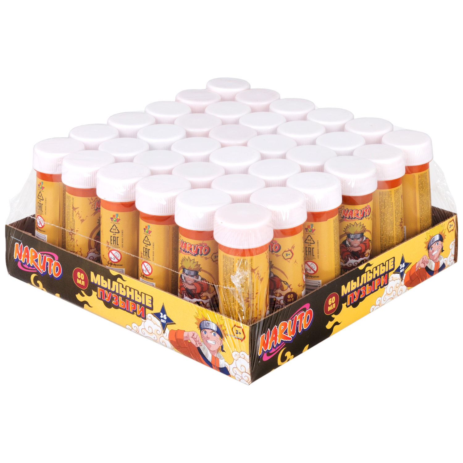 Мыльные пузыри 1TOY Наруто, 60 мл