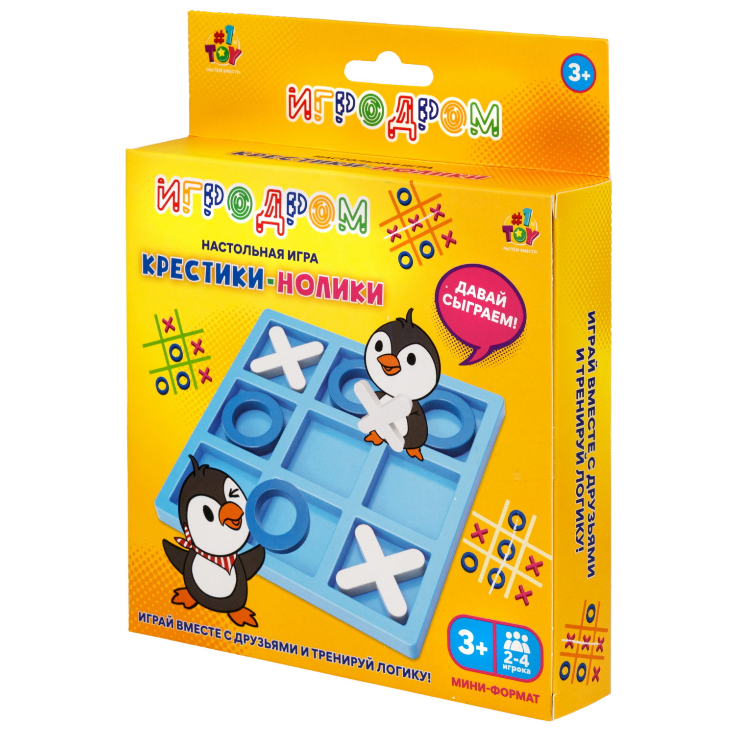 Настольная игра 1TOY Игродром Крестики-нолики