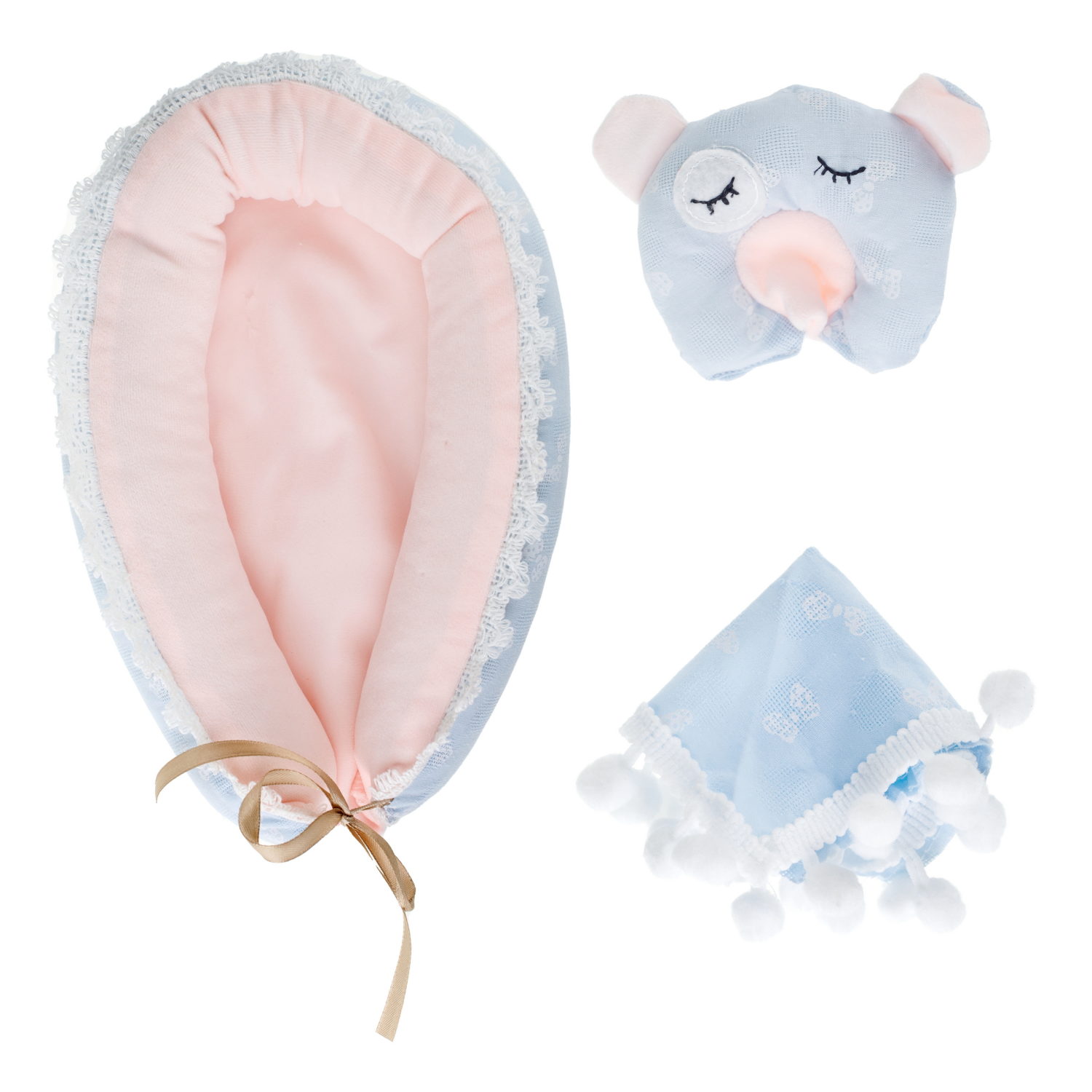 Пупс в люльке 25 см,с 1 предметом одежды и подушкой