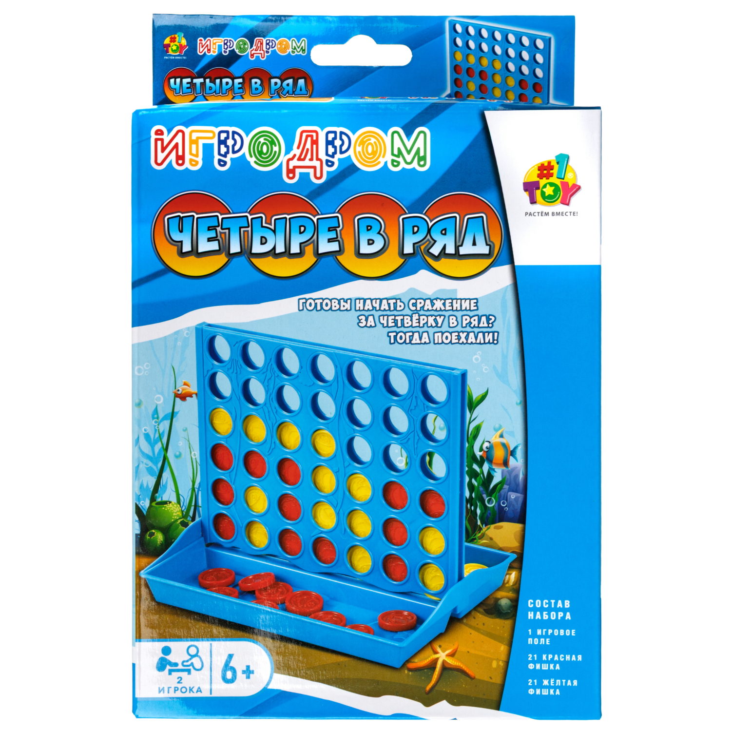 Настольная игра 1TOY Игродром Четыре в ряд