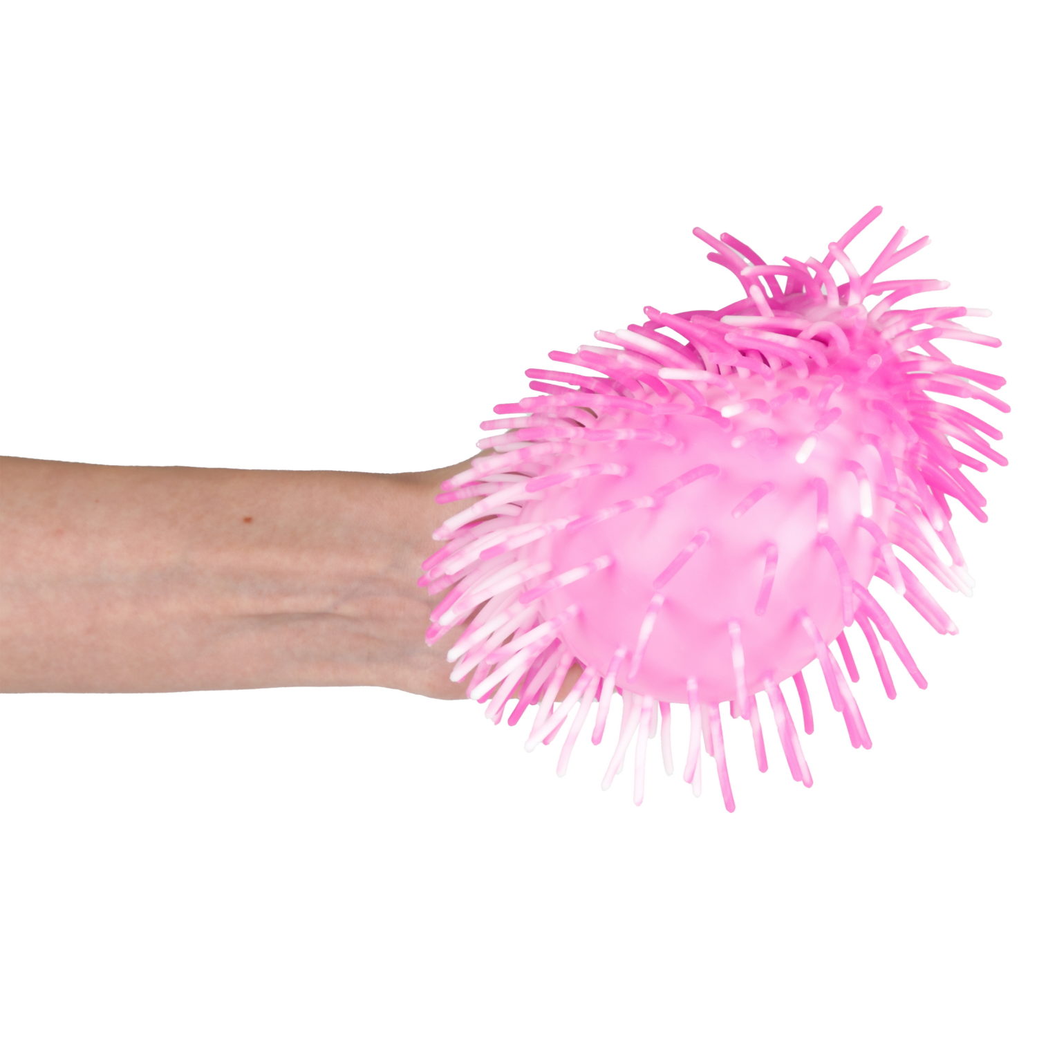 Игрушка-антистресс для рук 1toy Йо-Ёжики, шар 15 см, со светом, 4 цвета в ассортименте