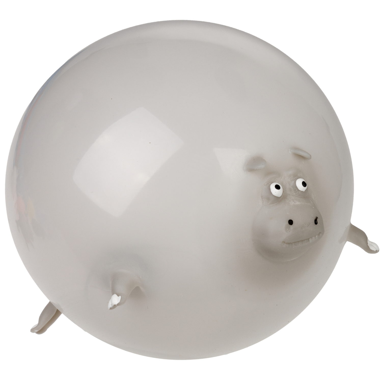 Игрушка ДУТИКИ 1TOY Животные, максимальный размер 30 см, бегемот