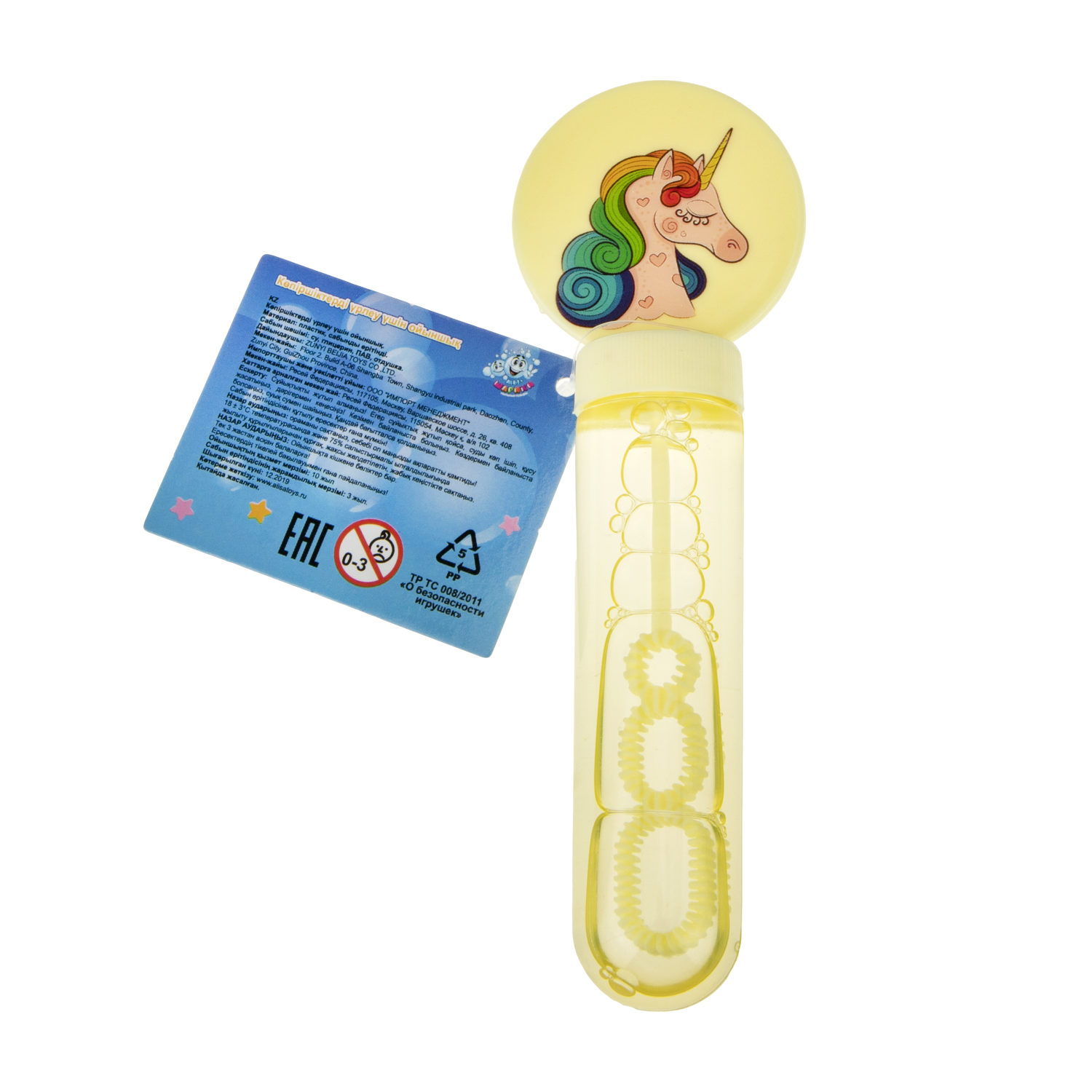 Мыльные пузыри 1TOY "Мы-Шарики!" "Единорог" (38 мл.)