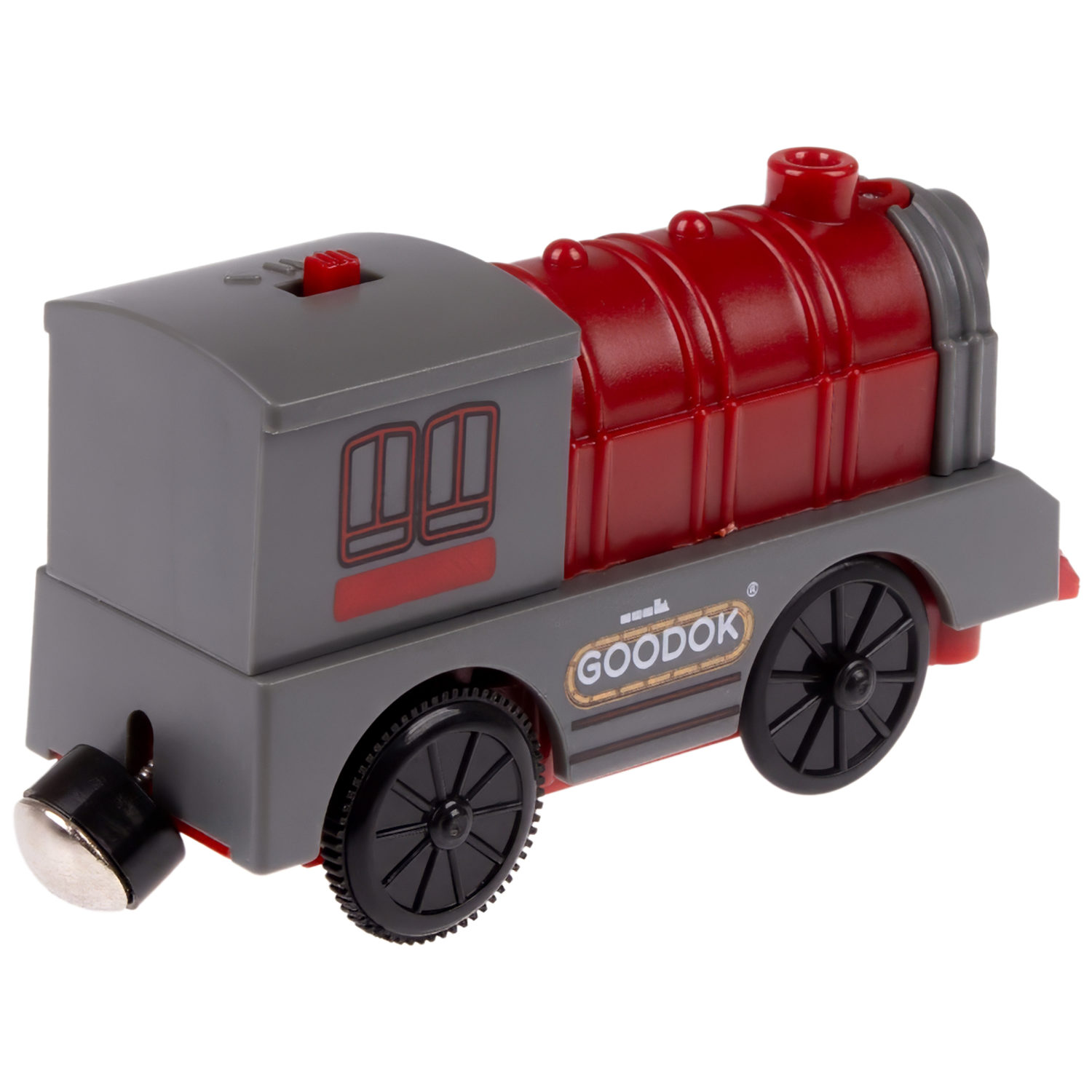 Электрический поезд 1TOY GOODOK «Грузовой поезд», со светом, 3 вагона, едет вперед и назад