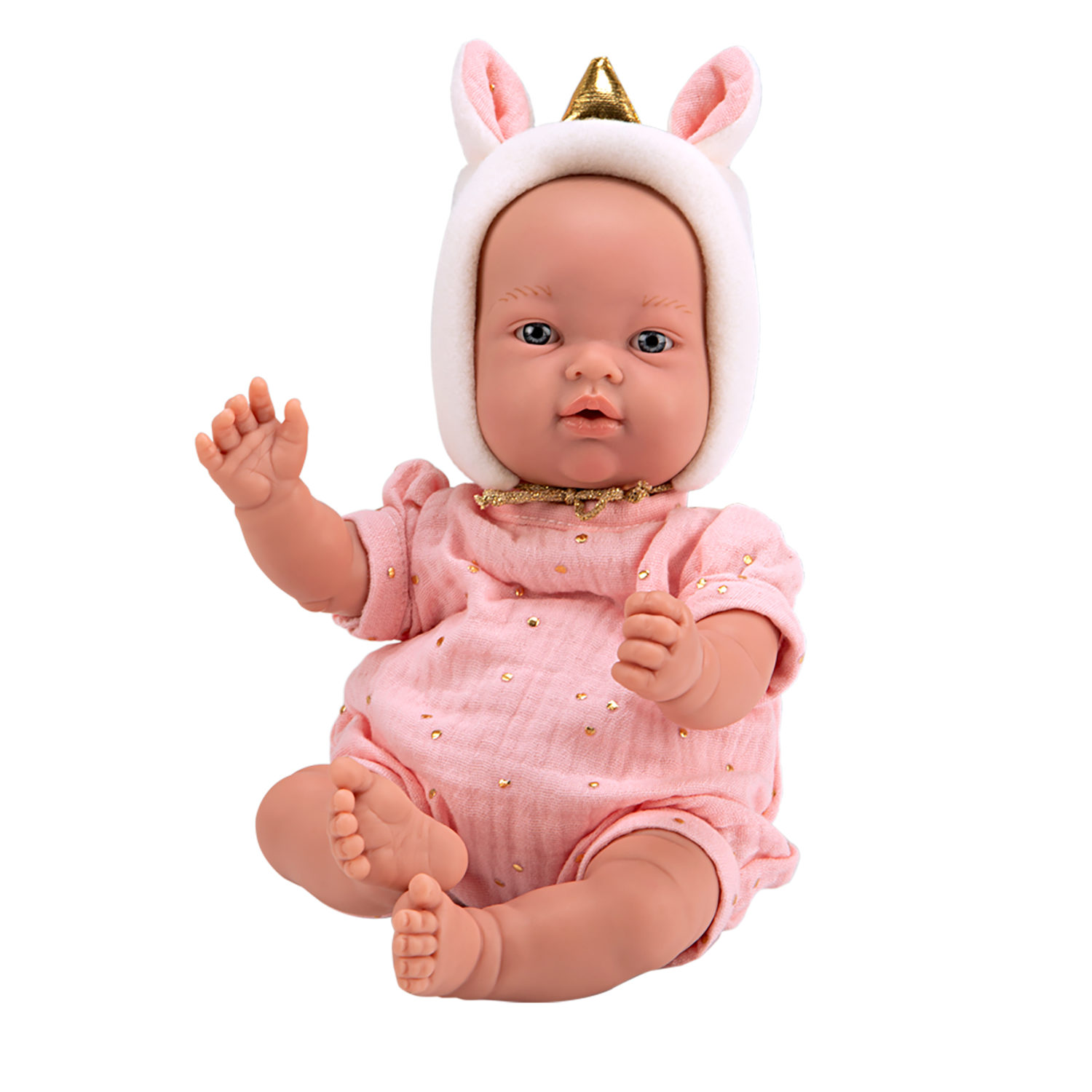 Кукла реборн 28 см ARIAS EXPOSITOR испанская, мягкая с виниловыми конечностями, реалистичная, младенец