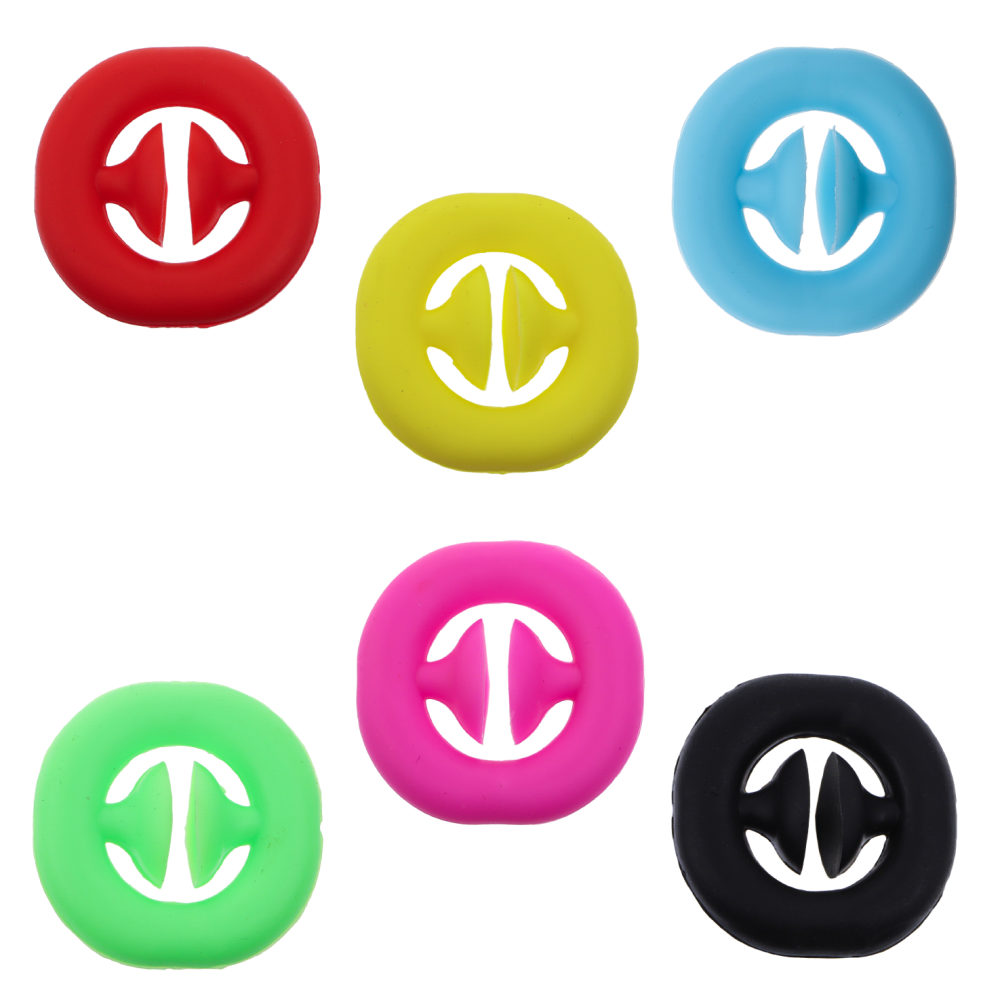 Эспандер-антистресс для кисти, одноцветный, 6 ярких цветов в ассортименте, 6*1,5см, пакет