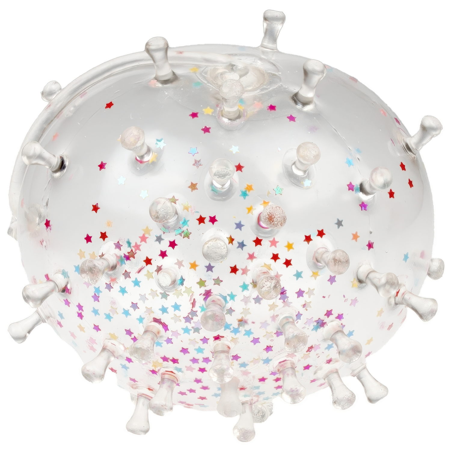 Игрушка ДУТИКИ 1TOY Вирус, прозрачный, максимальный размер 25 см, 3 вида в ассортименте