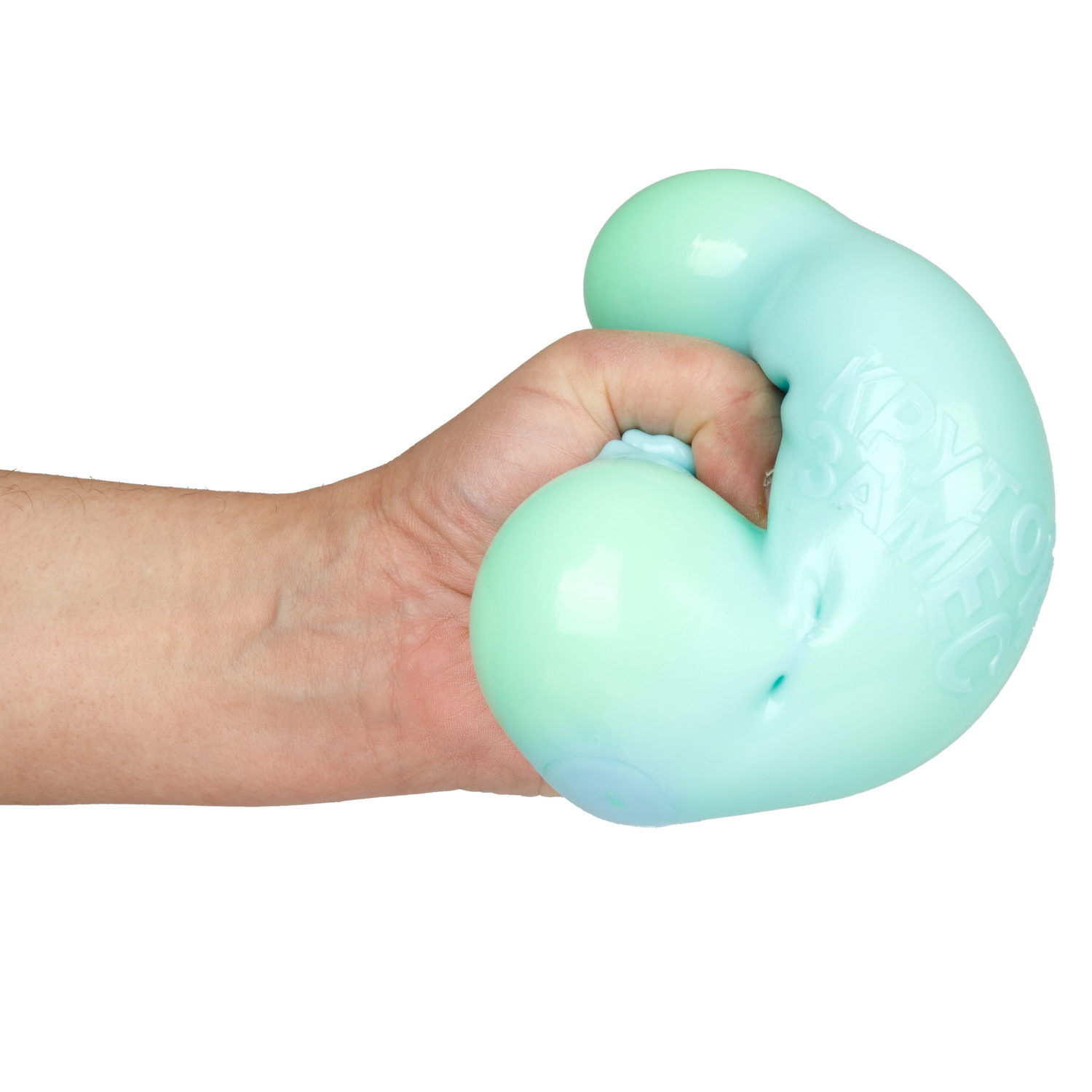 Игрушка-антистресс 1TOY Крутой замес Залиплющ, Плюшар, меняет цвет, 10 см, голубой