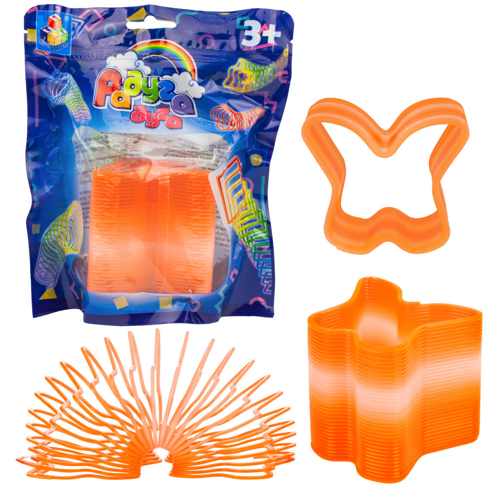 Пружинка радуга 1TOY «Радуга-дуга» Бабочка, 6*7 см