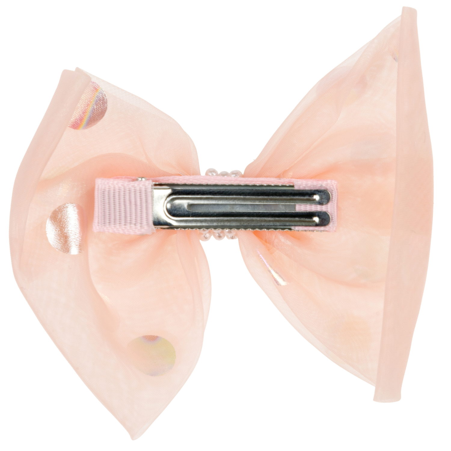 Lukky Fashion набор из 2 заколок-зажимов д.волос Бантик и Цветок Шифон и Шёлк,4 цв.микс