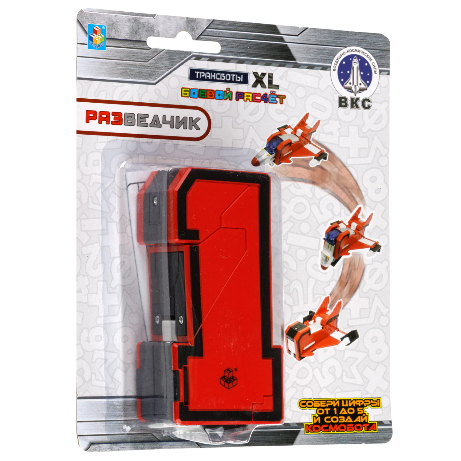 Цифры трансформеры 1TOY Трансботы XL "Боевой расчет ВКС: Разведчик"