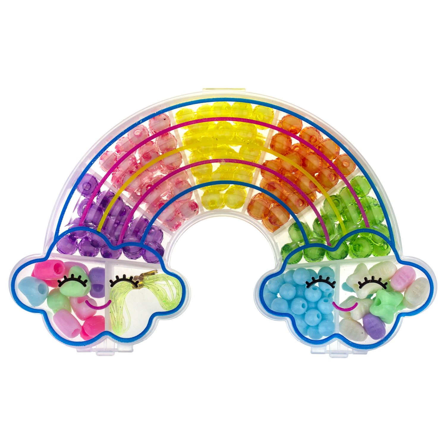 1TOY набор бусин "Bijou DIY" Радуга, 160 бусин