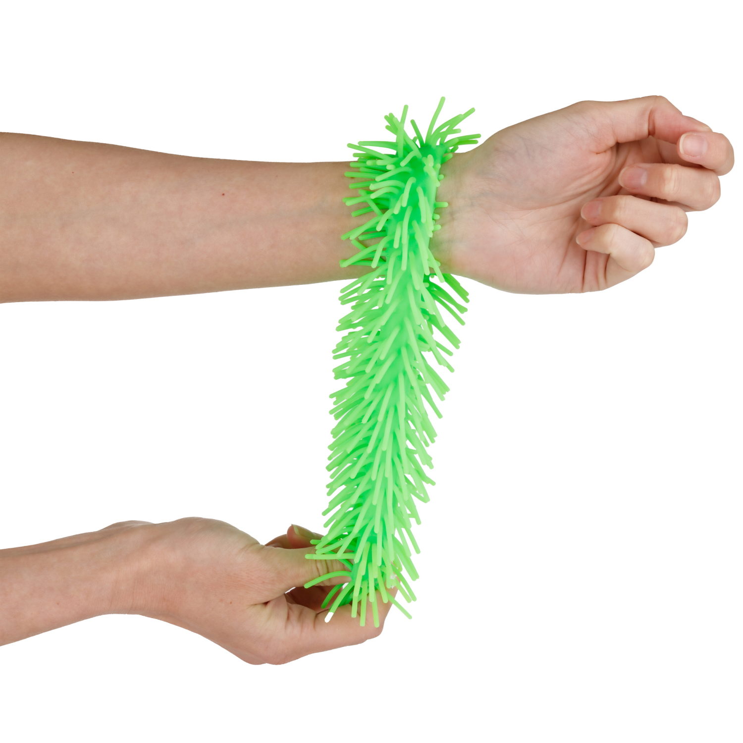 1TOY эластичный браслет-антистресс ЛАПША, однотонный, 6 видов в асс.