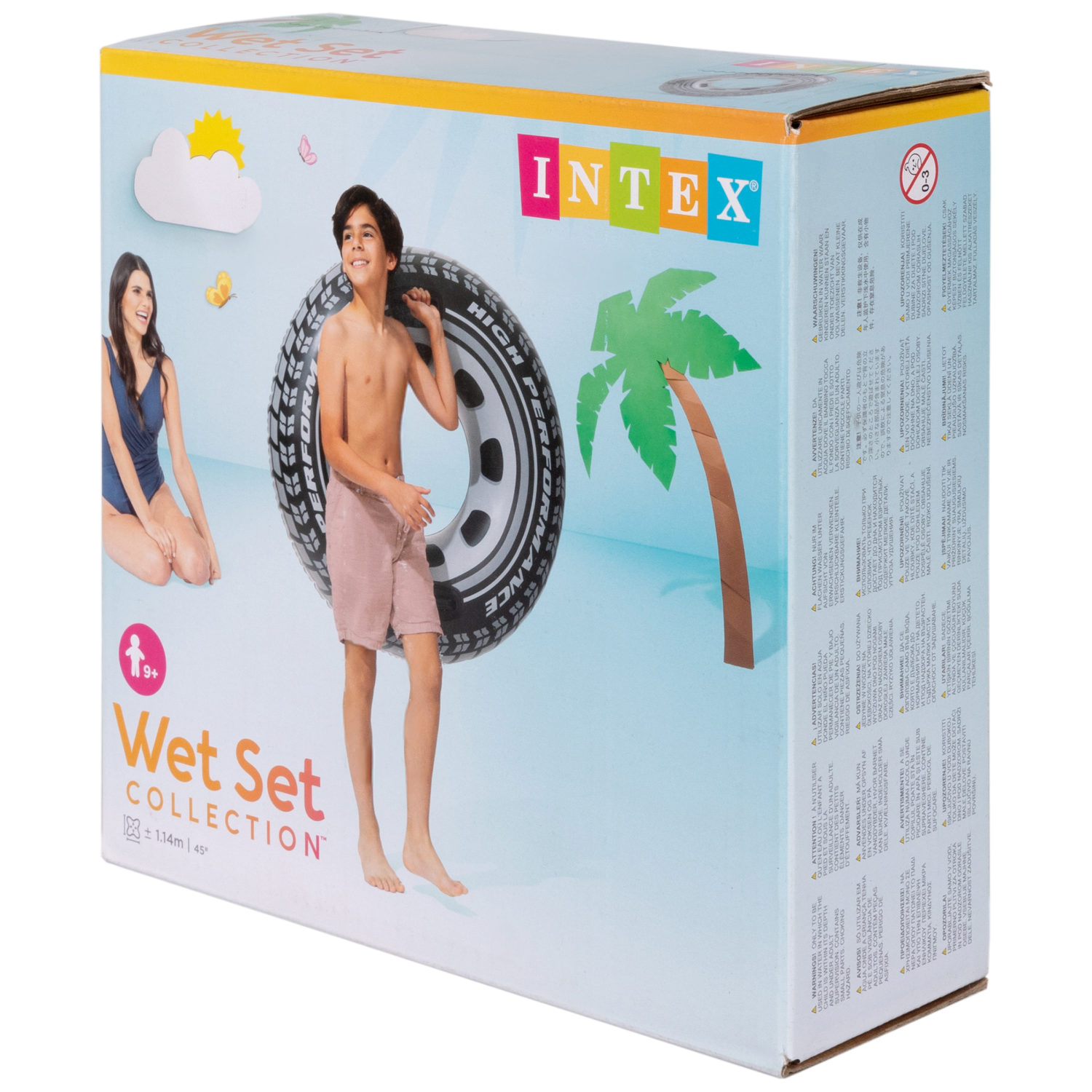 Круг для плавания Intex Колесо, для детей, подростков, 114 см