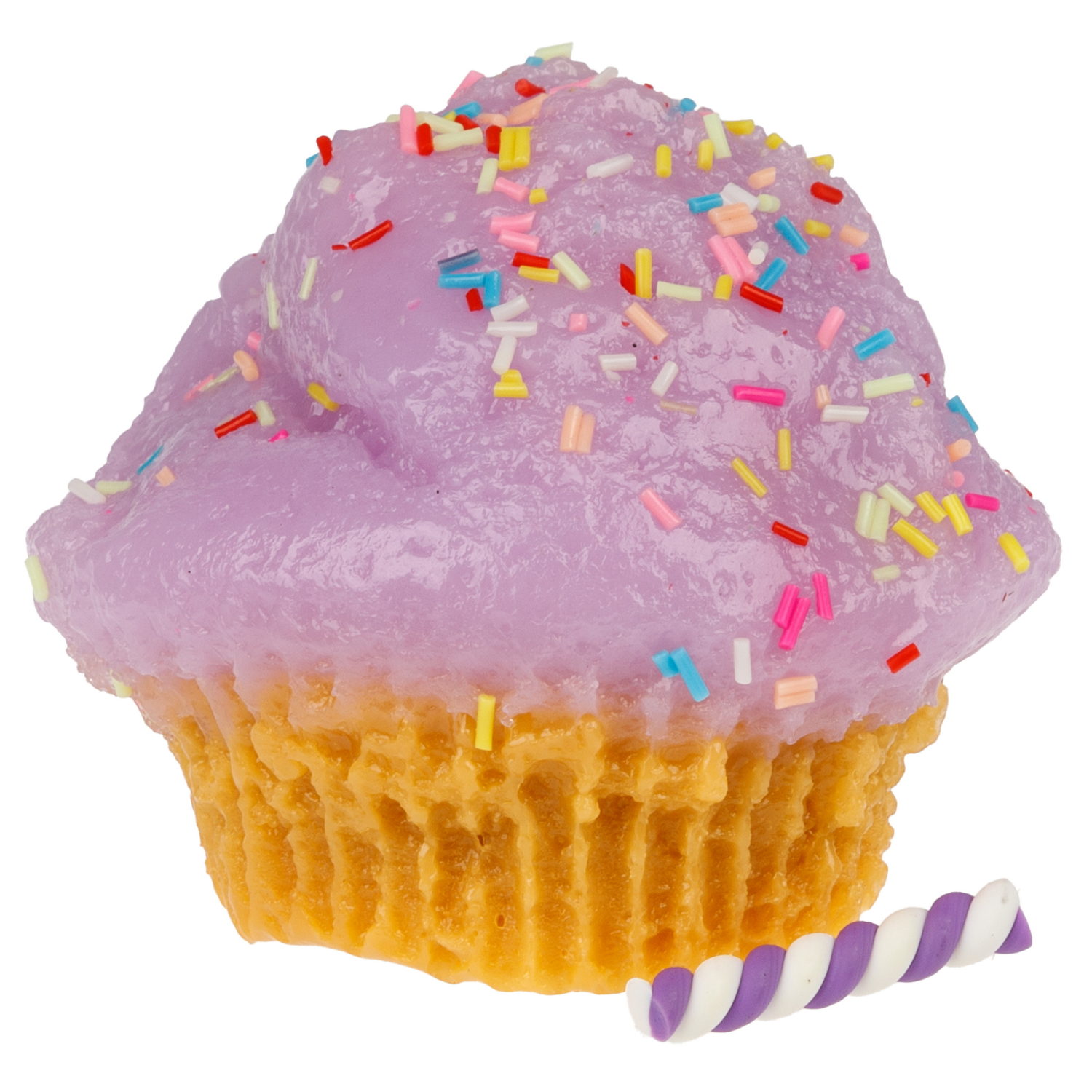 Игрушка-антистресс 1TOY Крутой замес «Няшка-вкусняшка», «Кекс с посыпкой», с колокольчиком, в ассортименте