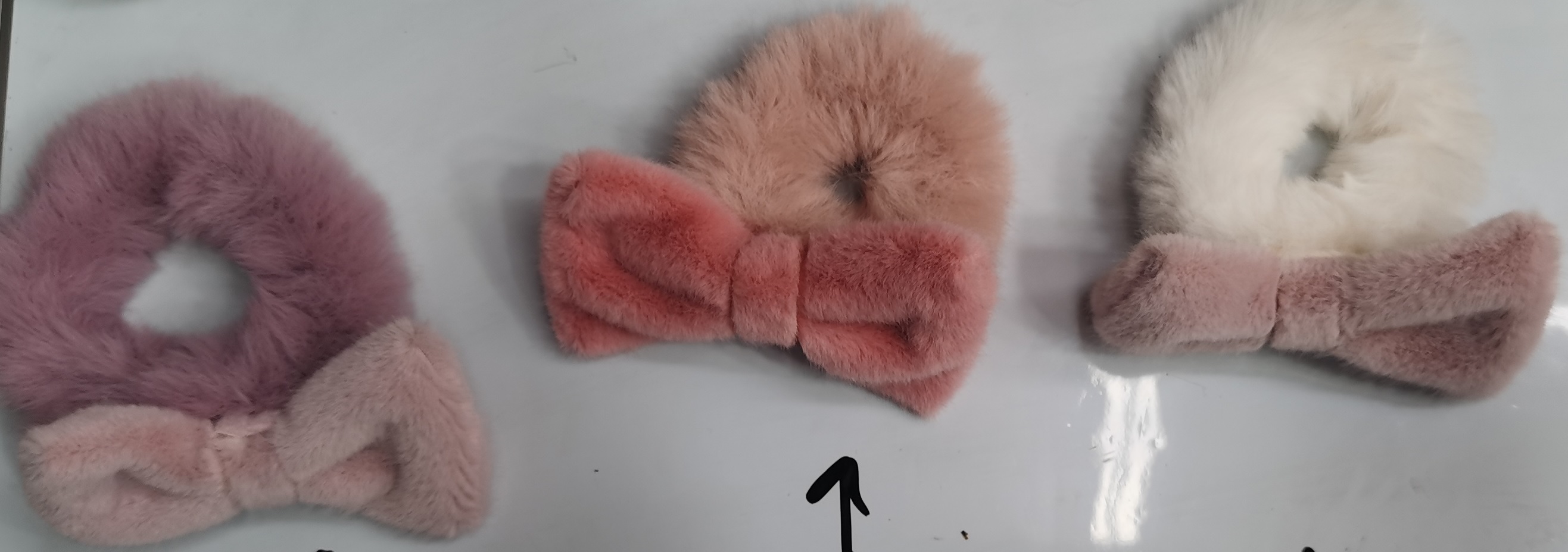 Lukky Fashion резинка д.волос плюш Бантик, 2 цв.микс