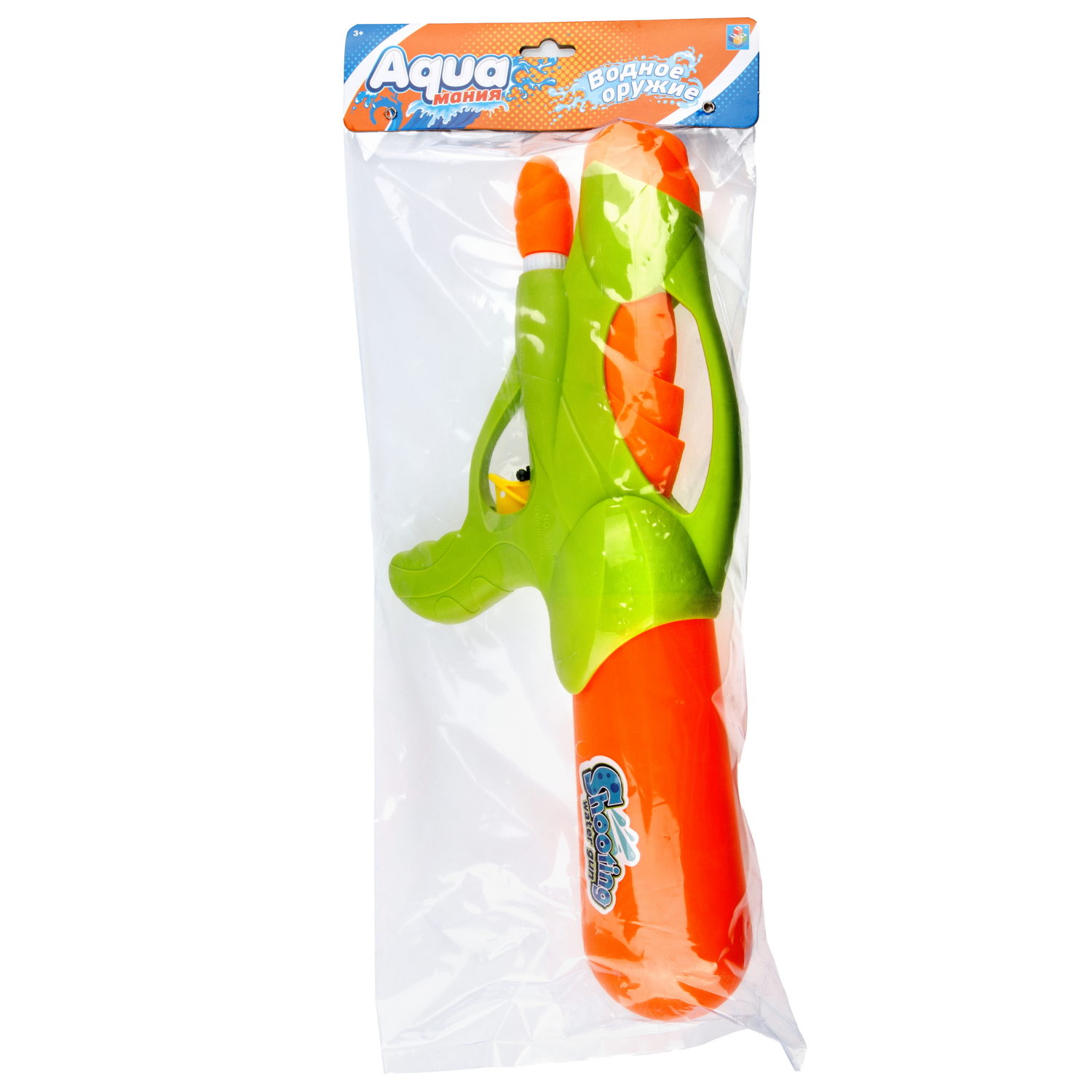 Водный пистолет 1TOY Аквамания, 35,5х14,8х6 см
