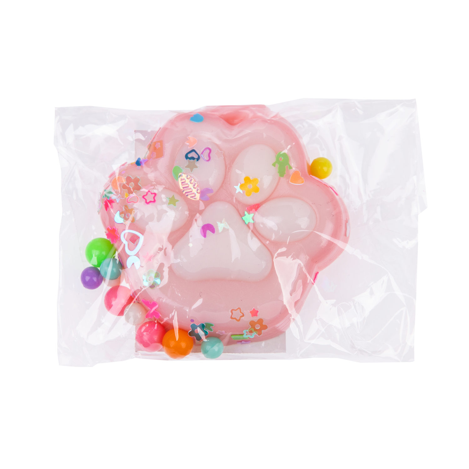 1toy Жмяка лапка-антистресс 4 шт. в ассорт. 6*6,5 см