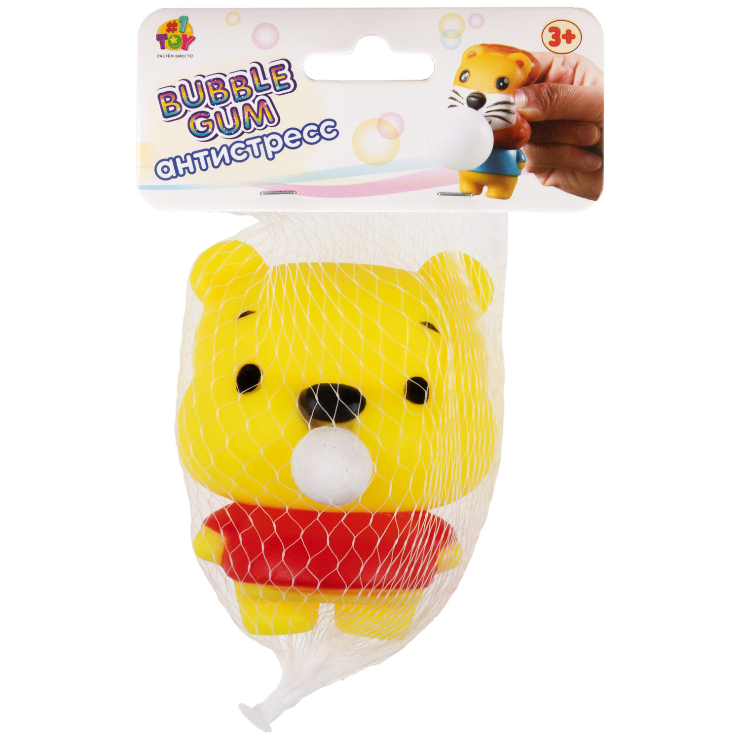 1TOY Bubble Gum-антистресс "Животные" 7,5х6х6 см, 12 видов в ассортименте