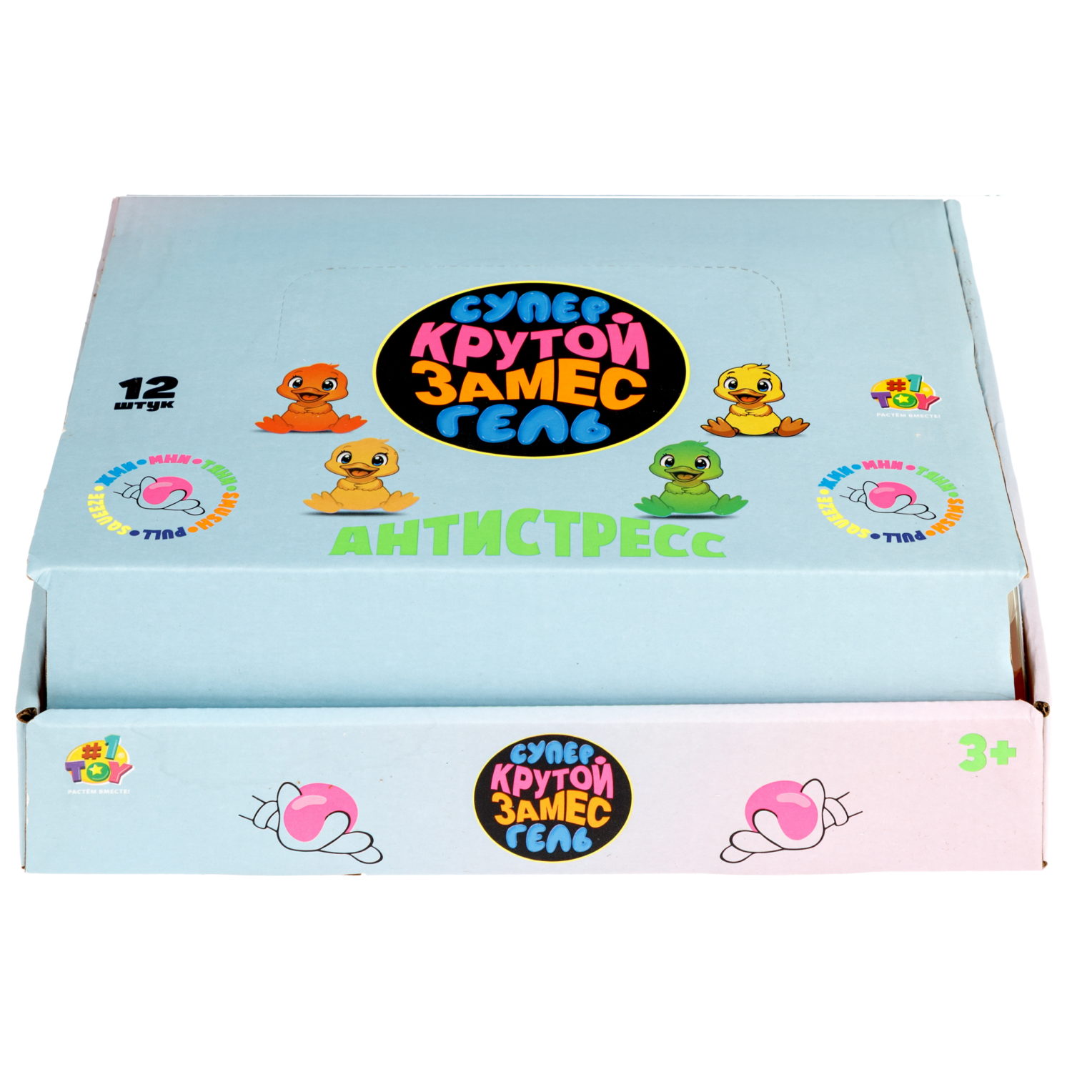 Игрушка-антистресс 1TOY Крутой замес Супергель Утка, 8х5х5 см, в ассортименте