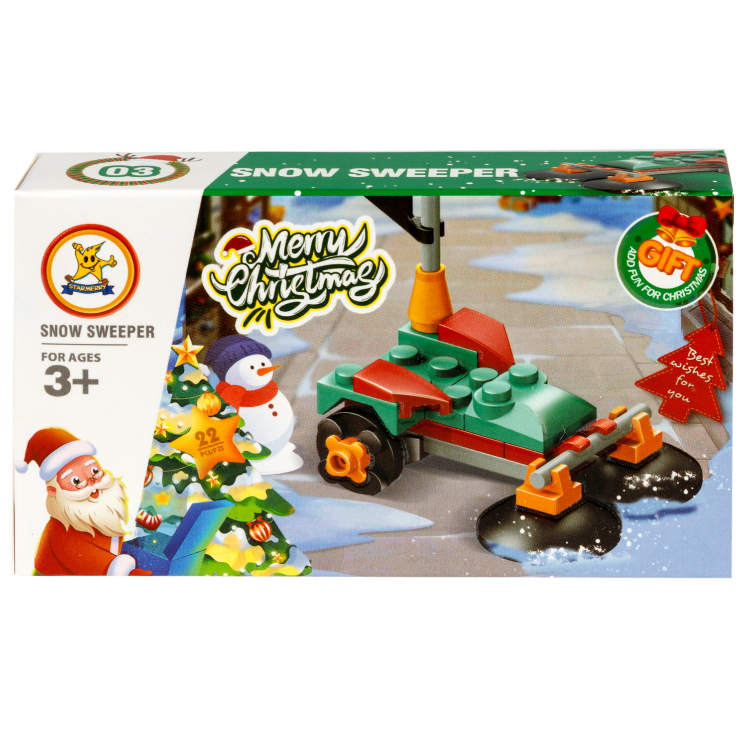 Конструктор 1TOY Blockformers "Рождество" 12 видов,  от 22 до 46 деталей