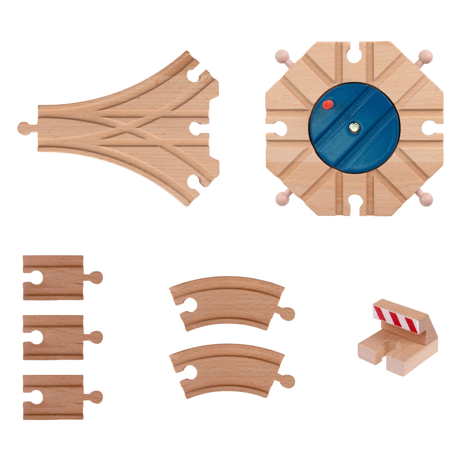 Рельсы 1TOY Goodok с переключателем направления, для железной дороги, 8 деталей