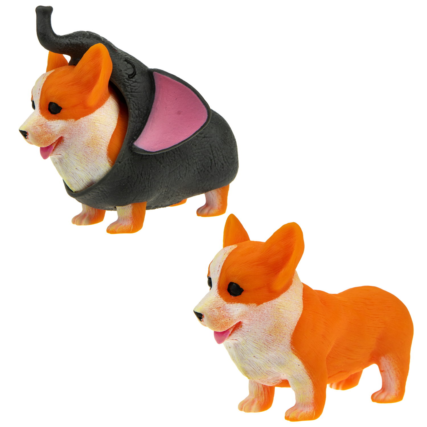 Антистресс игрушка 1TOY Прокачка для собачки, тянущиеся собачки в костюмчиках, 12 видов, пакет с окном