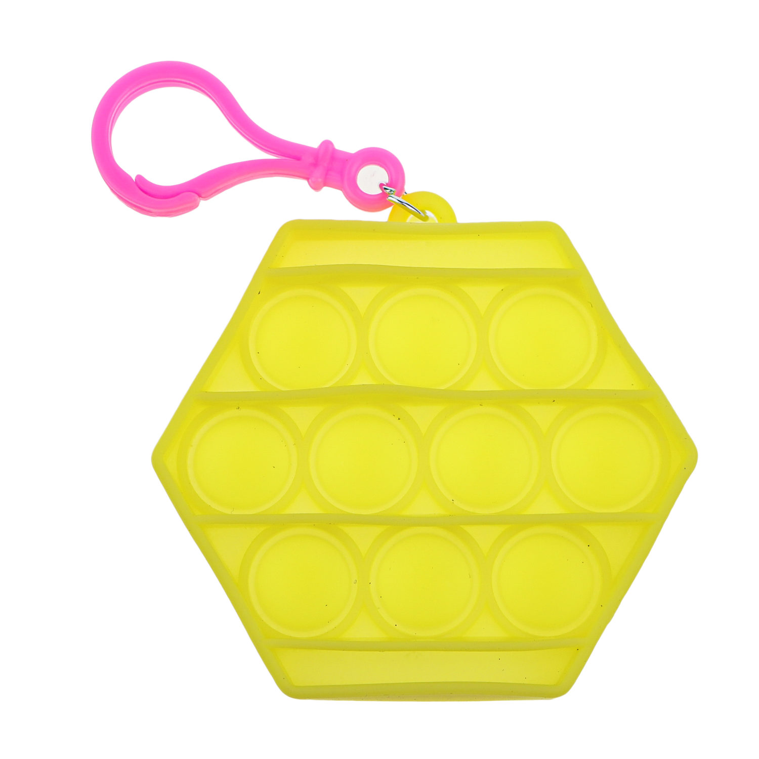 1TOY игрушка-антистресс POP IT брелок геометрические формы, 6 видов в ассортименте
