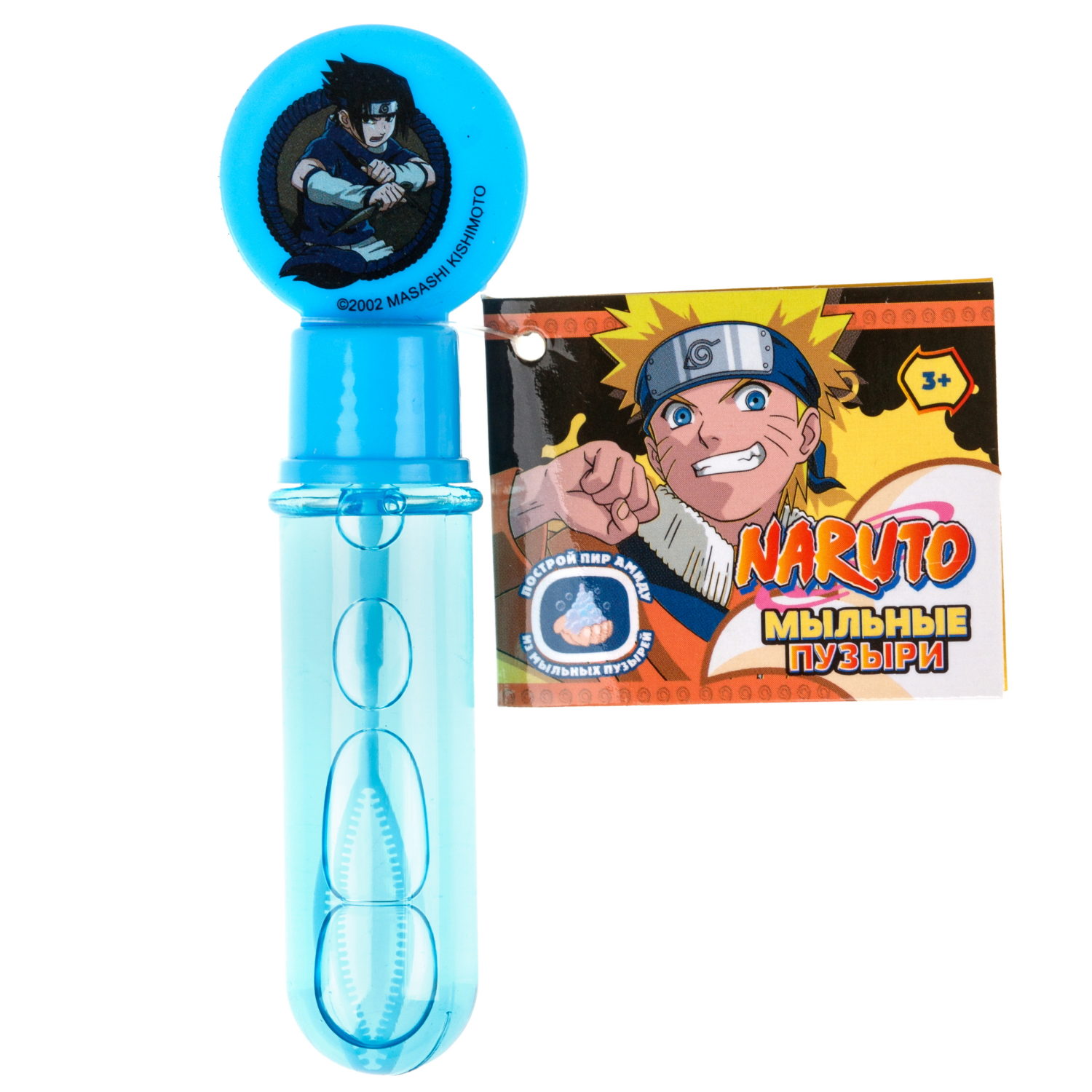 Мыльные пузыри нелопающиеся "Наруто" с кругляшом на крышке, 10 мл