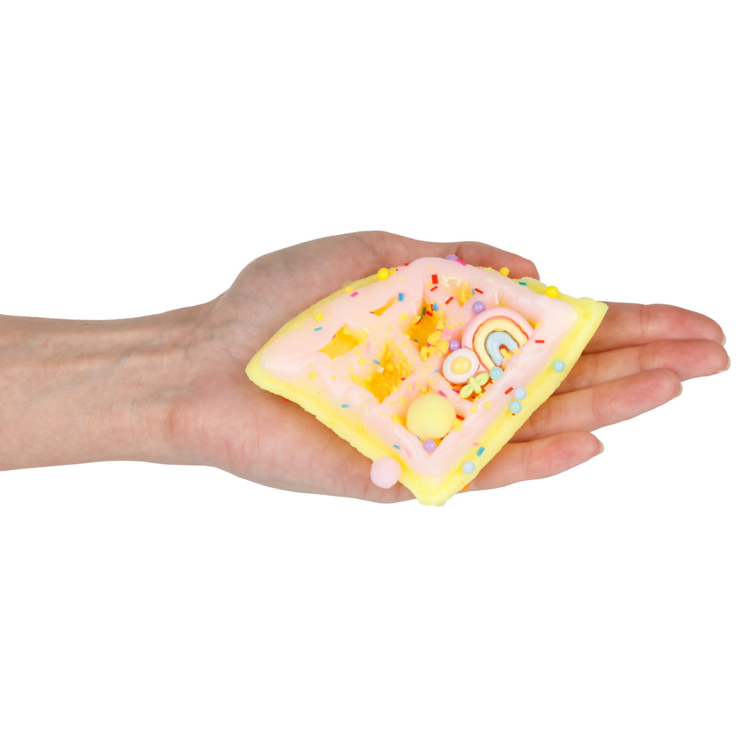 Игрушка-антистресс 1TOY Крутой замес «Няшка-вкусняшка», «Вафля бельгийская с посыпками», с колокольчиком, в ассортименте