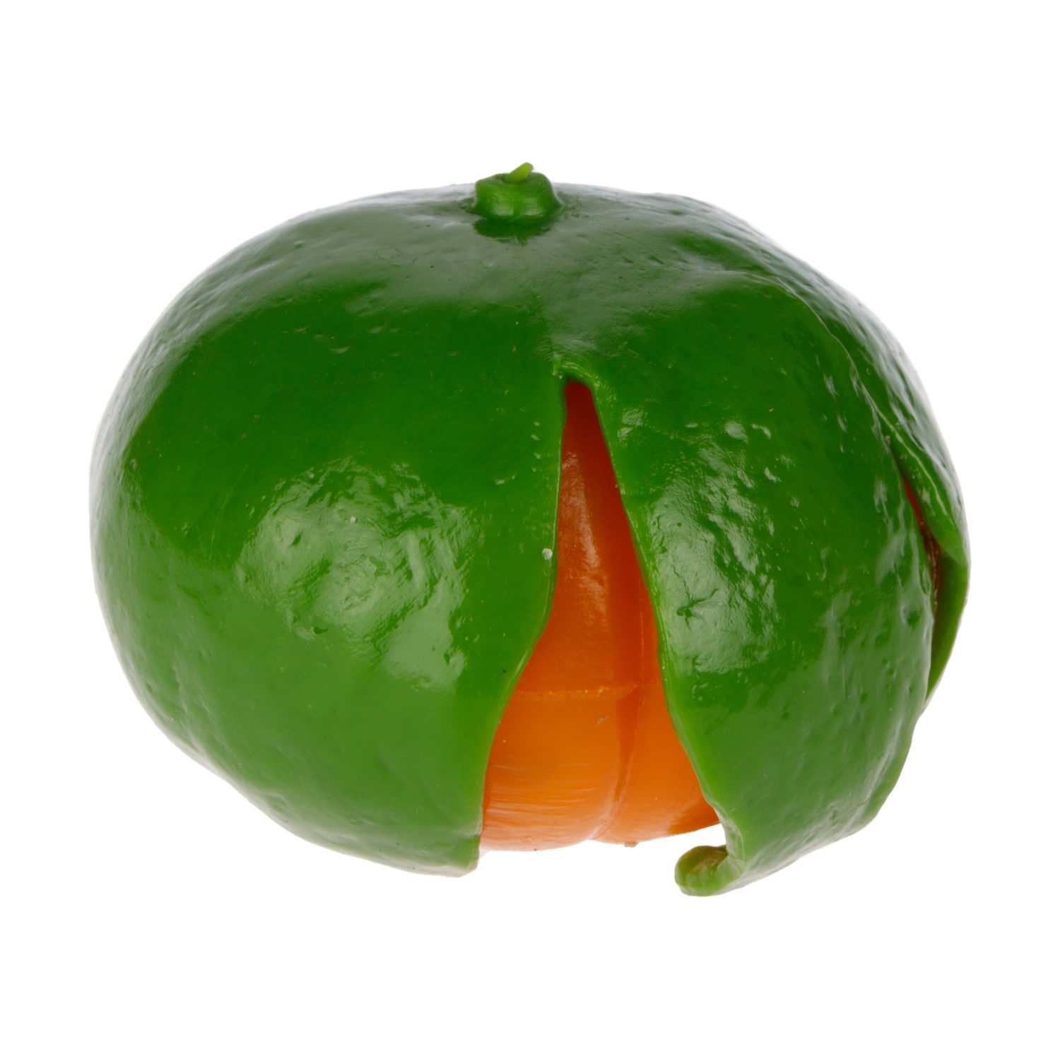 1toy Жмяка-антистресс "Мандарин" 6,5х6,5х5 см, Оранжевый, 12 шт. в д/б